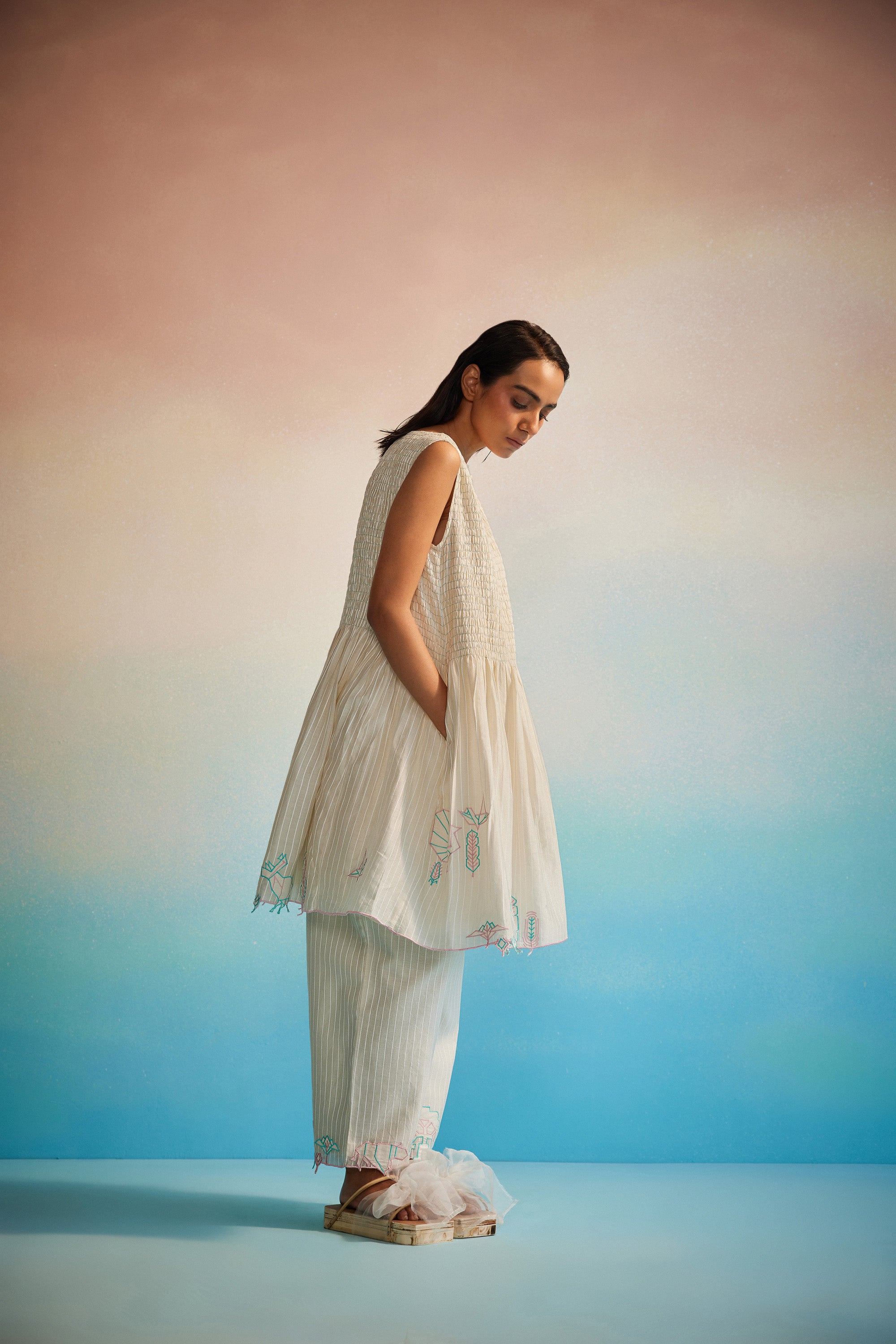 Miyabi Ruching Dress Set