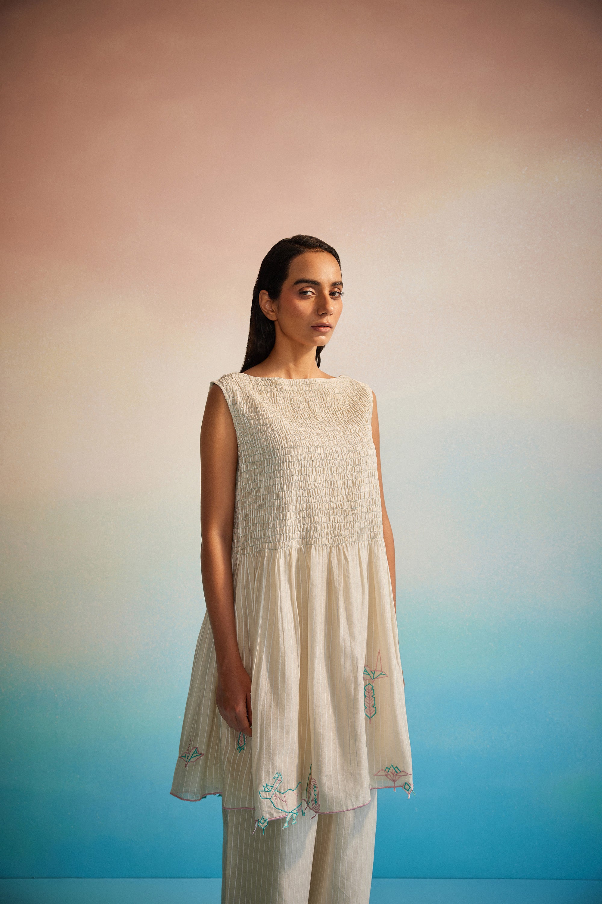 Miyabi Ruching Dress Set