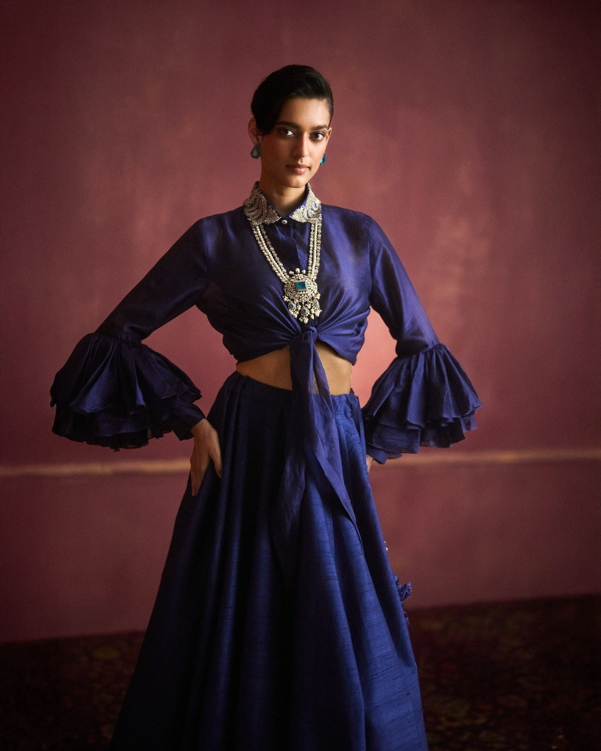 Purple Lehenga Set