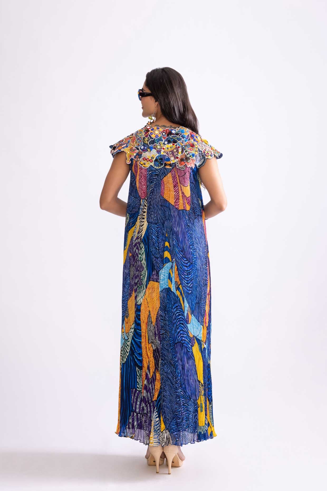 FLORAL CAPE,SASS BUSTIER & SASS SKIRT