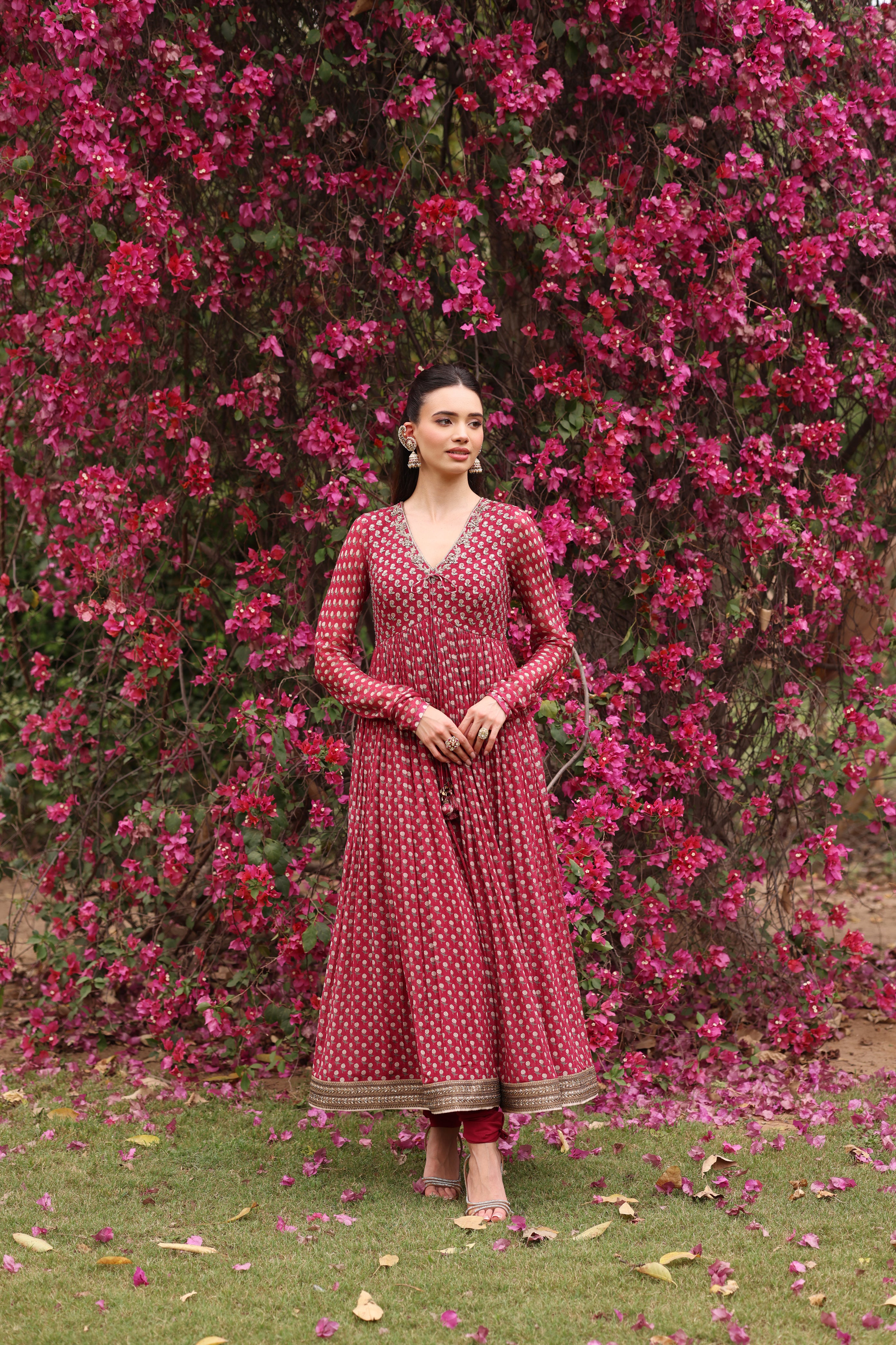 RED ANARGUL ANARKALI