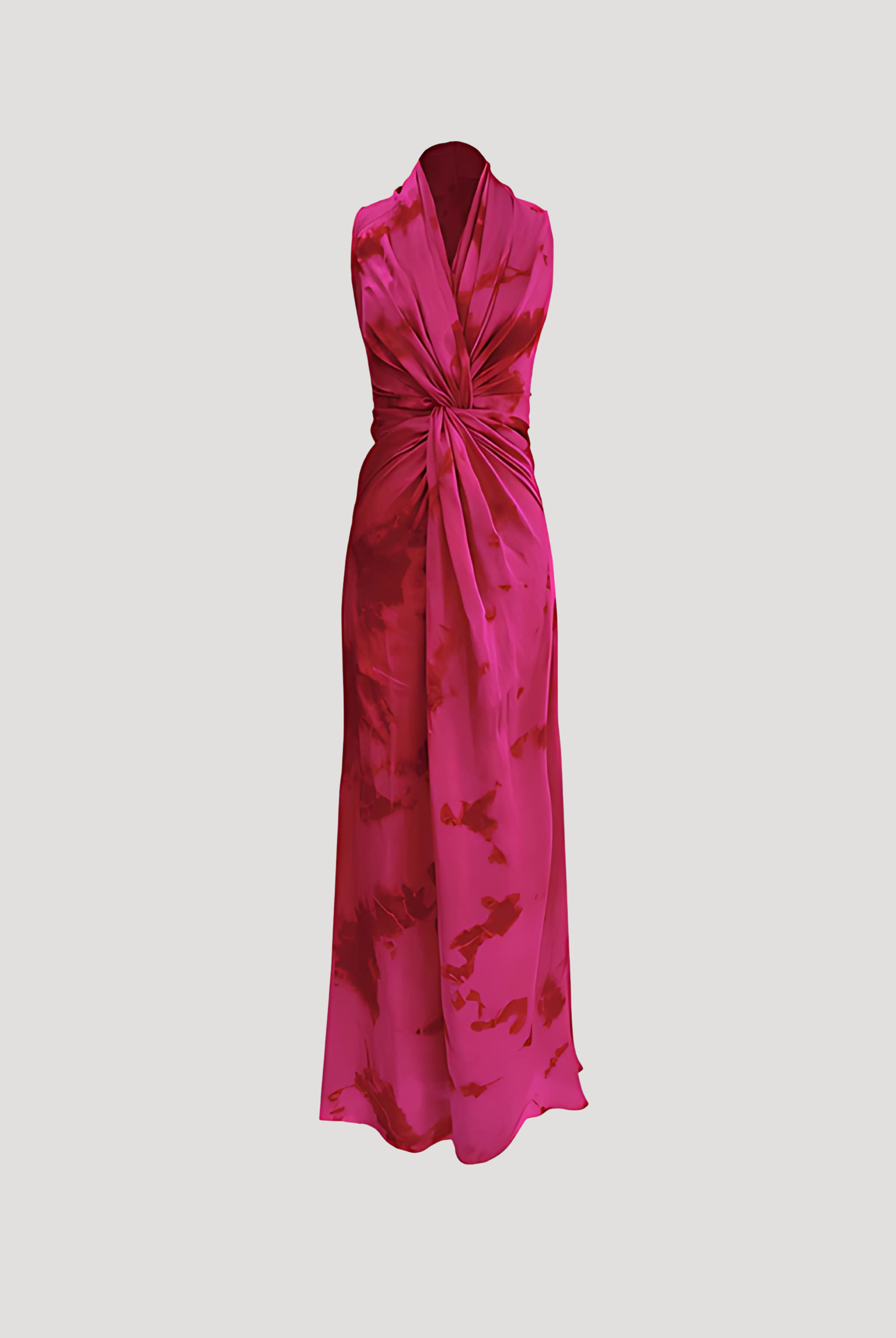 Kiara Draped Dress in Pink