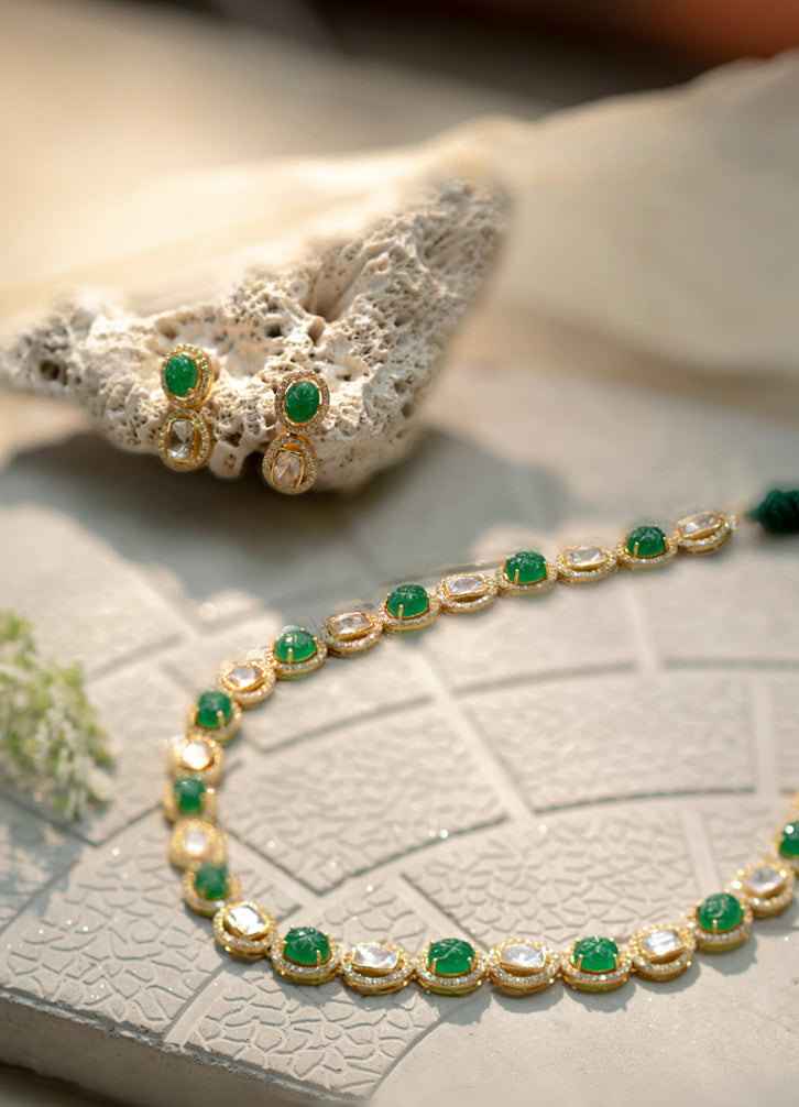 Sabz Patthar Necklace