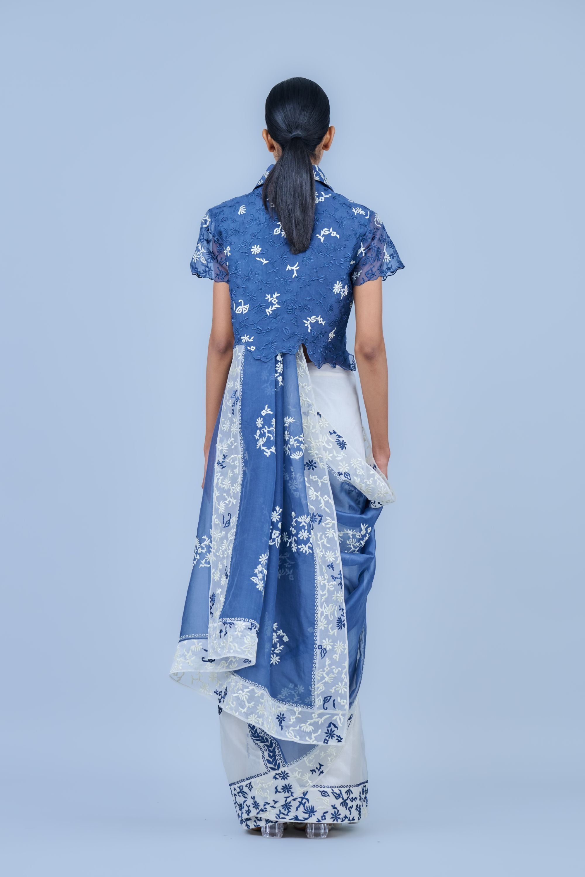 Space Ec Silk Organza Sari