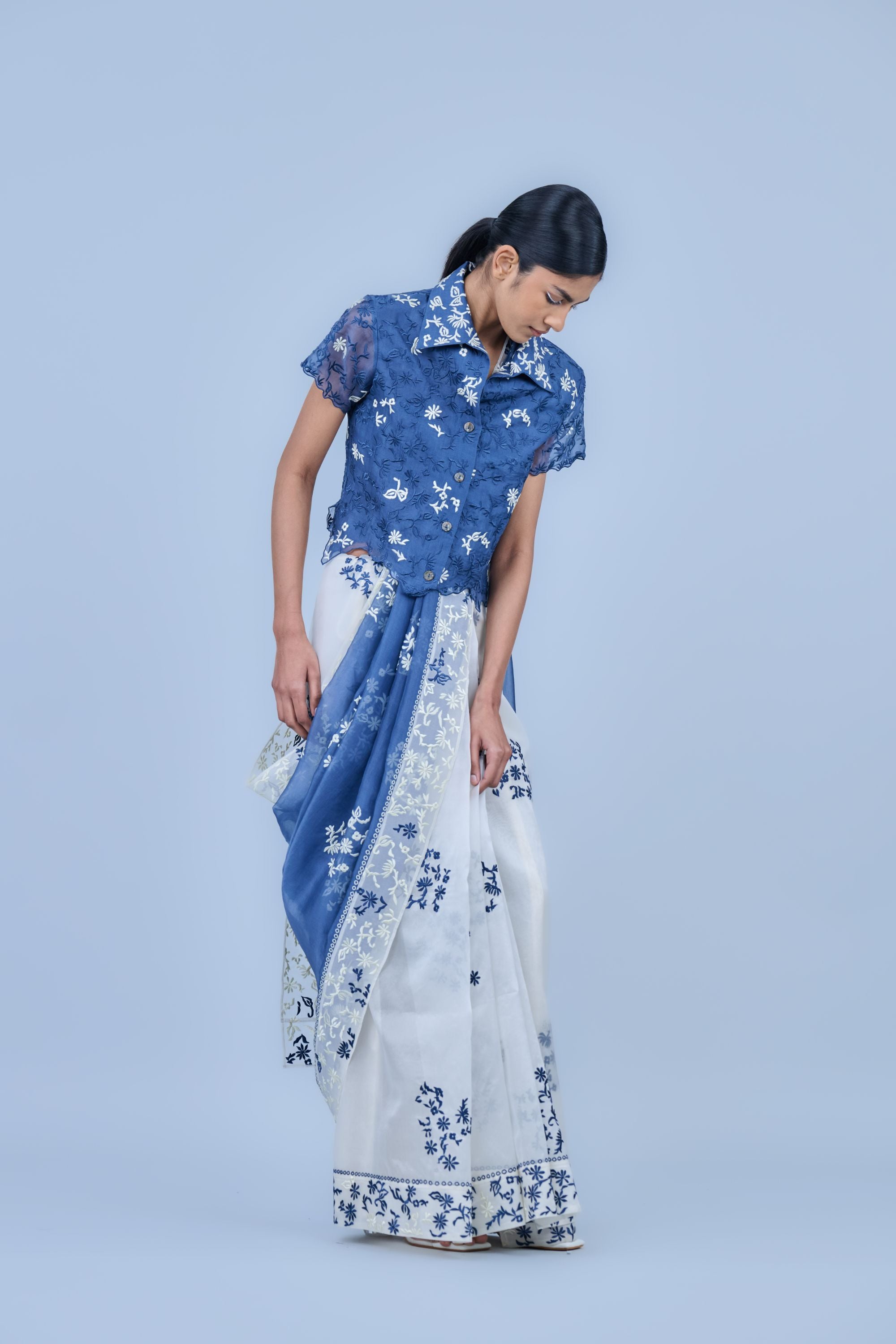 Space Ec Silk Organza Sari