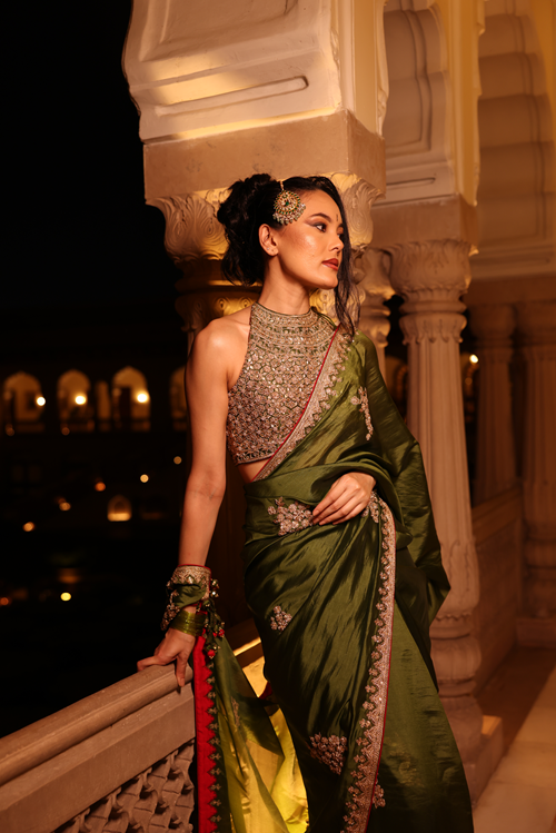 Kaccha Aam Saree Set