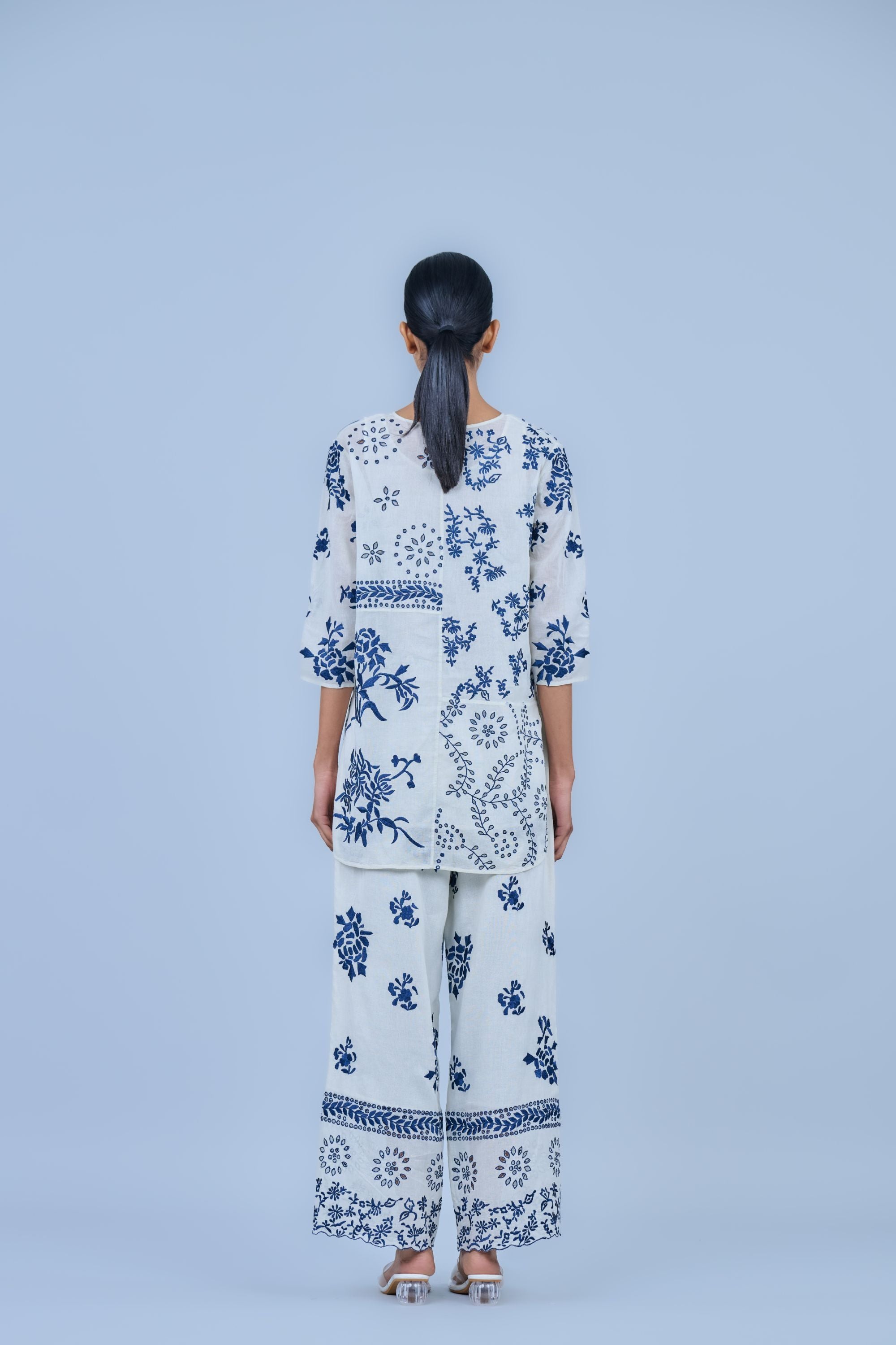 Ecru Spc Handloom Cotton Pant