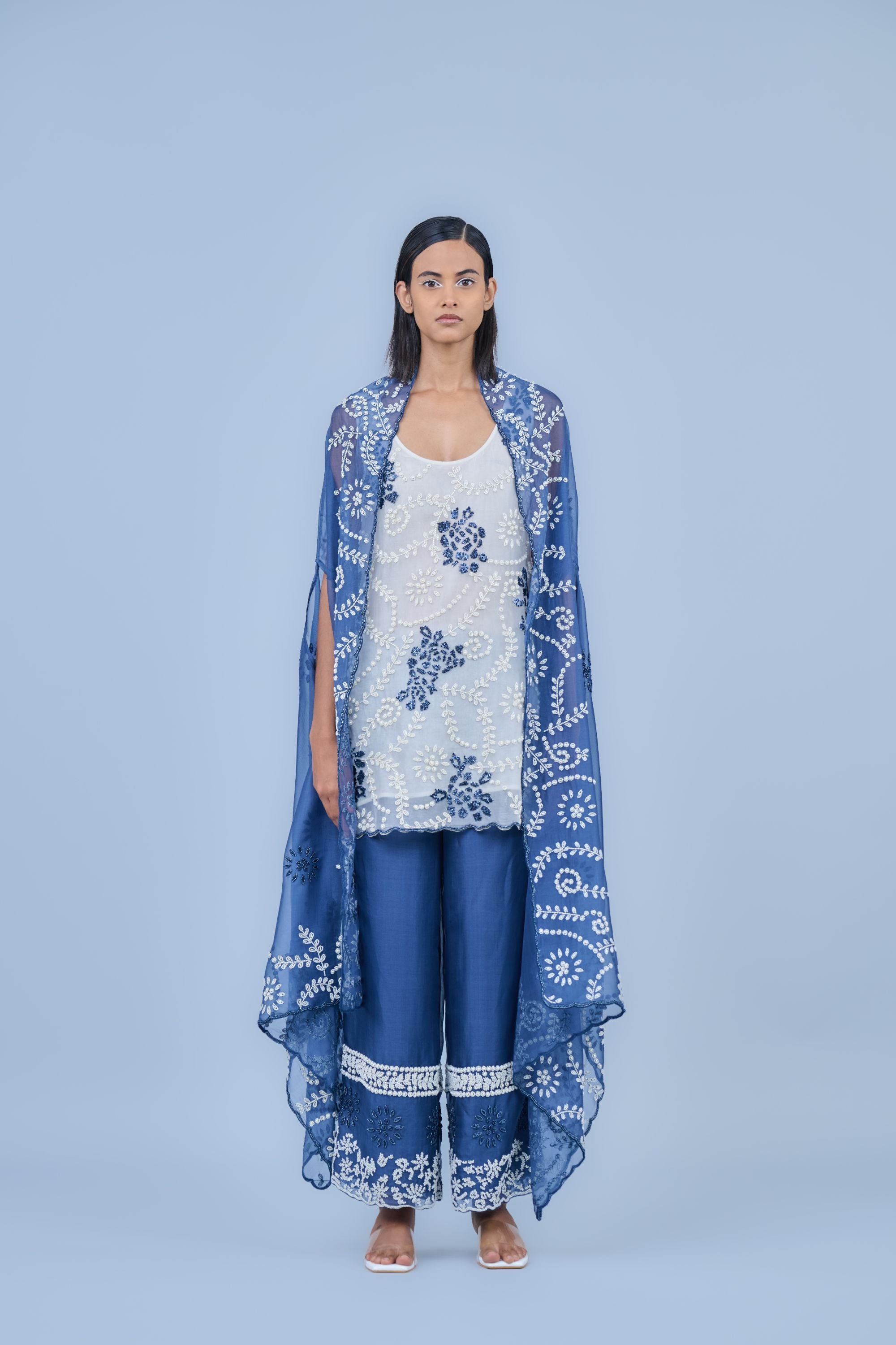 Space Spc Ec Silk Organza Cape