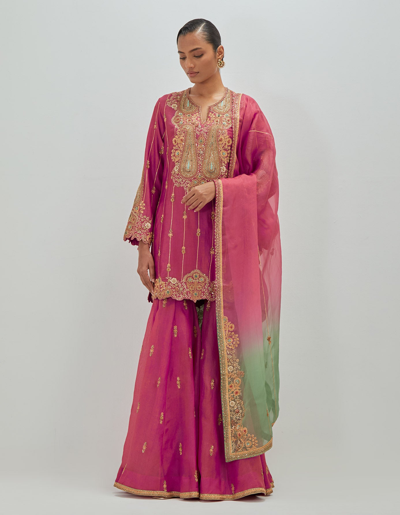 BANARASI PINK Sharara Set