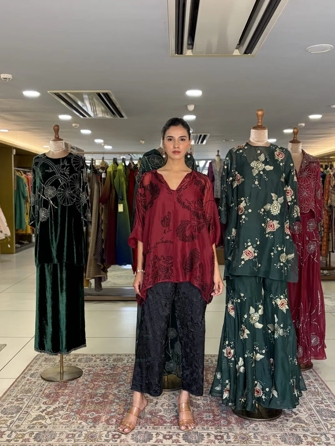 Ruby BLK Organza Top