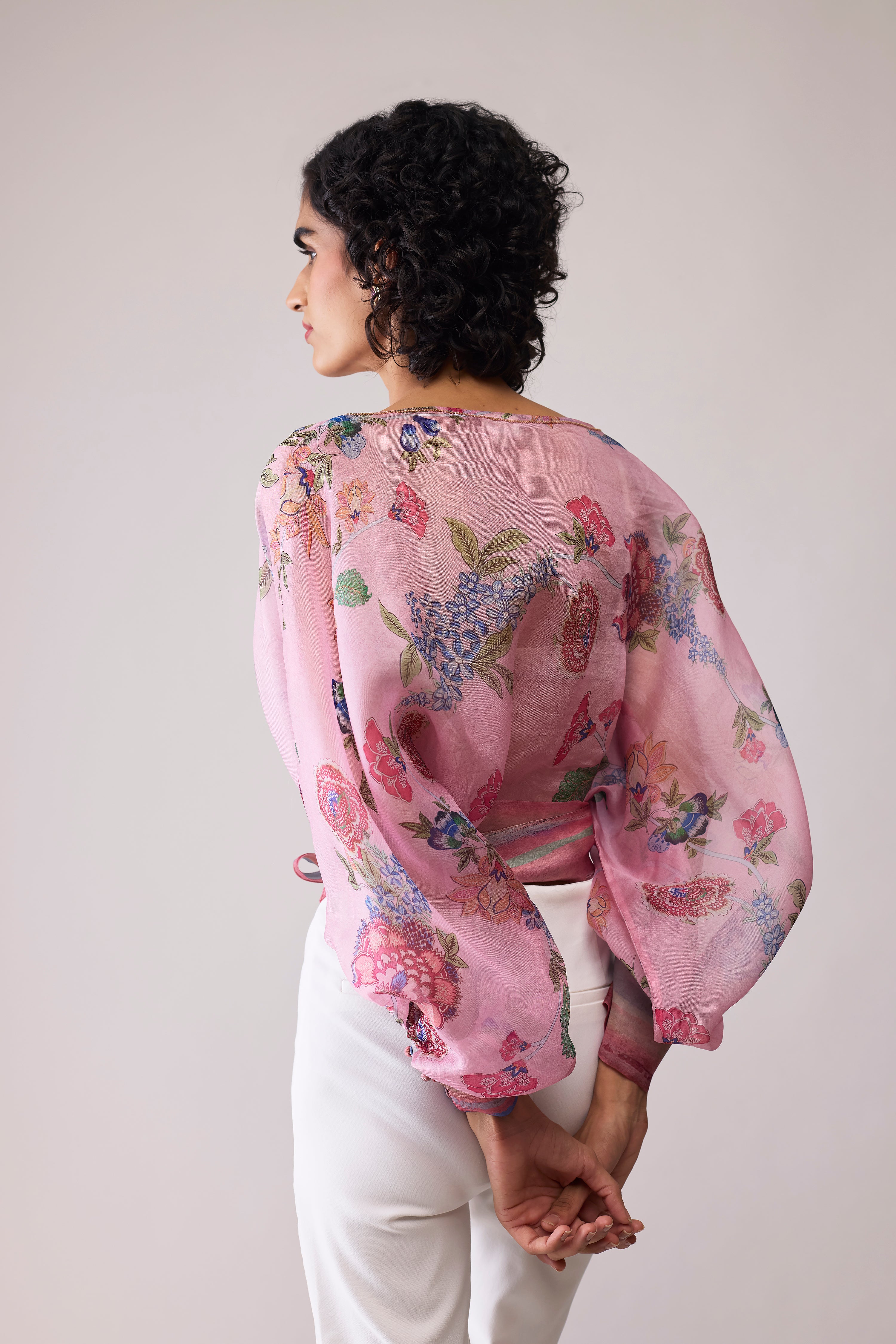 MARIA TOP - PINK PRINT