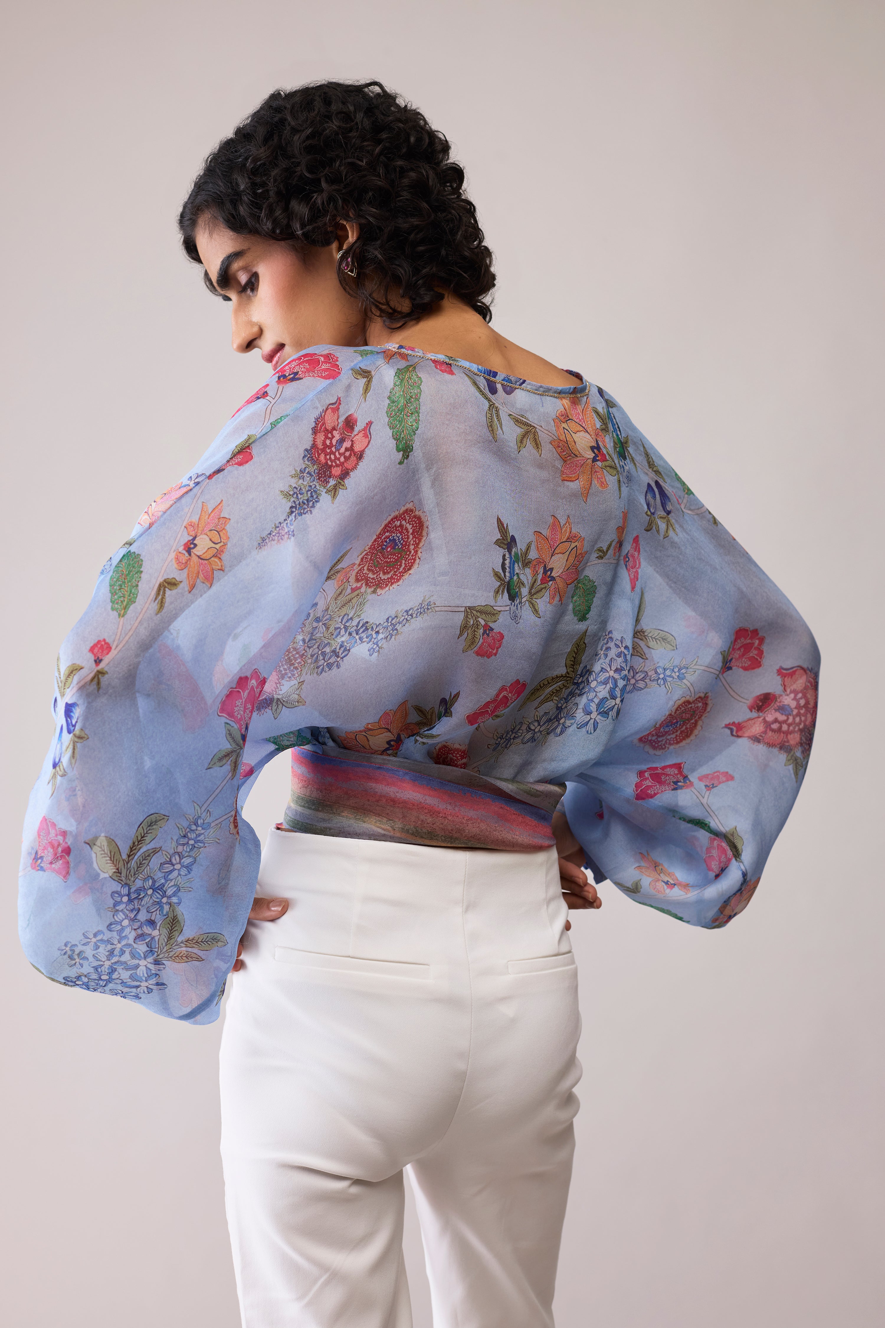 MARIA TOP - BLUE PRINT