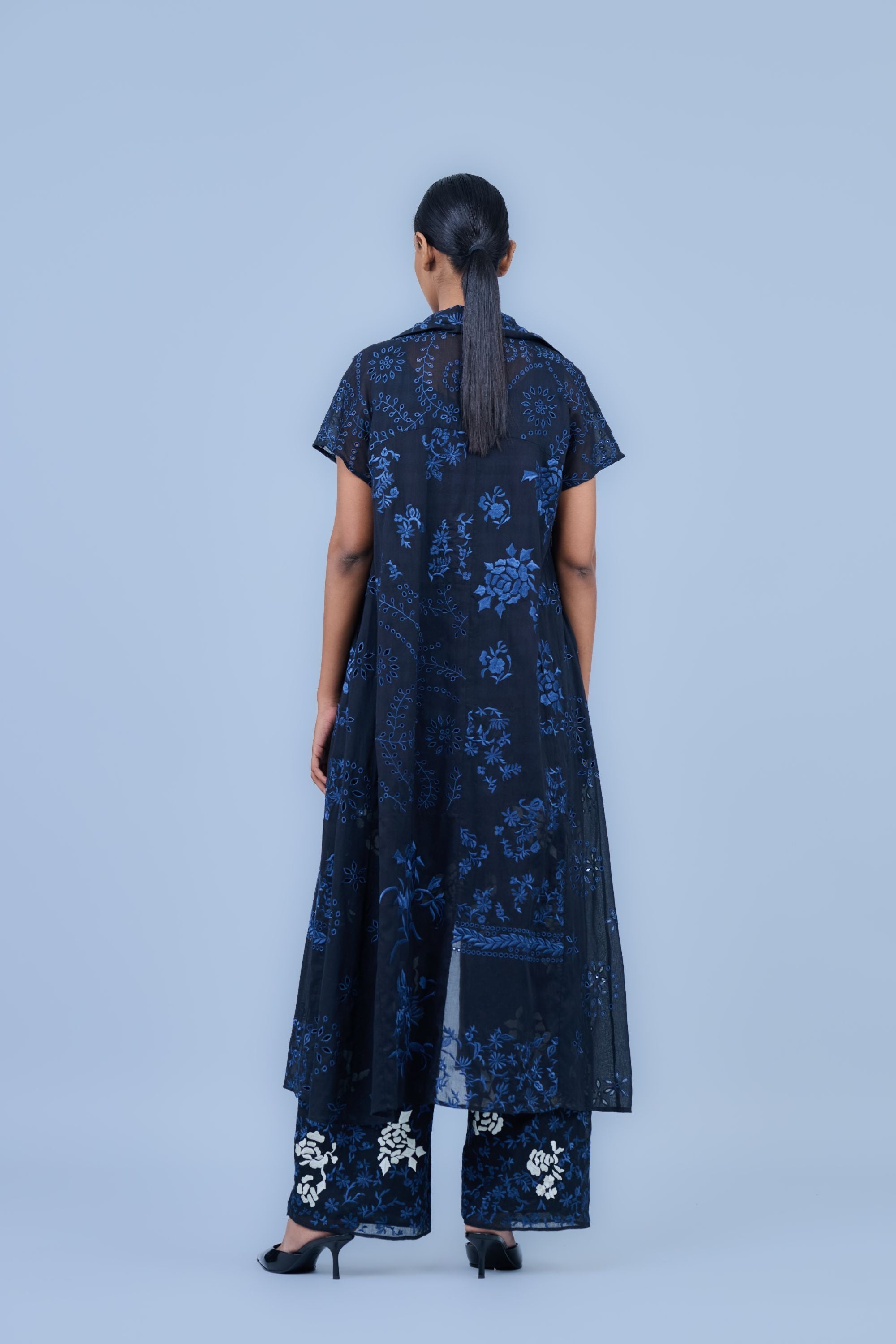 Black Spc Ec Handloom Cotton Pant