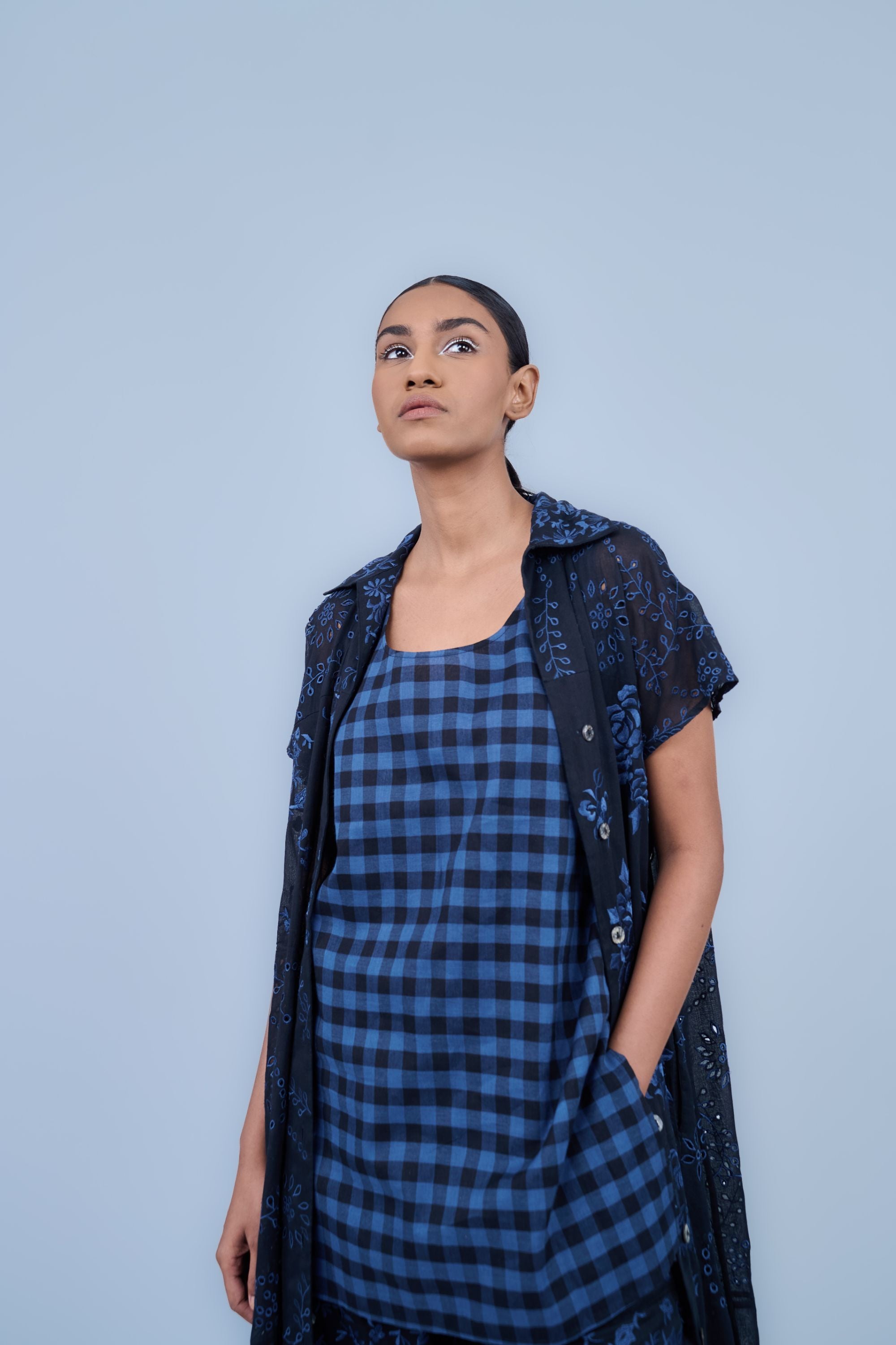 Black Spc Handloom Cotton Dress