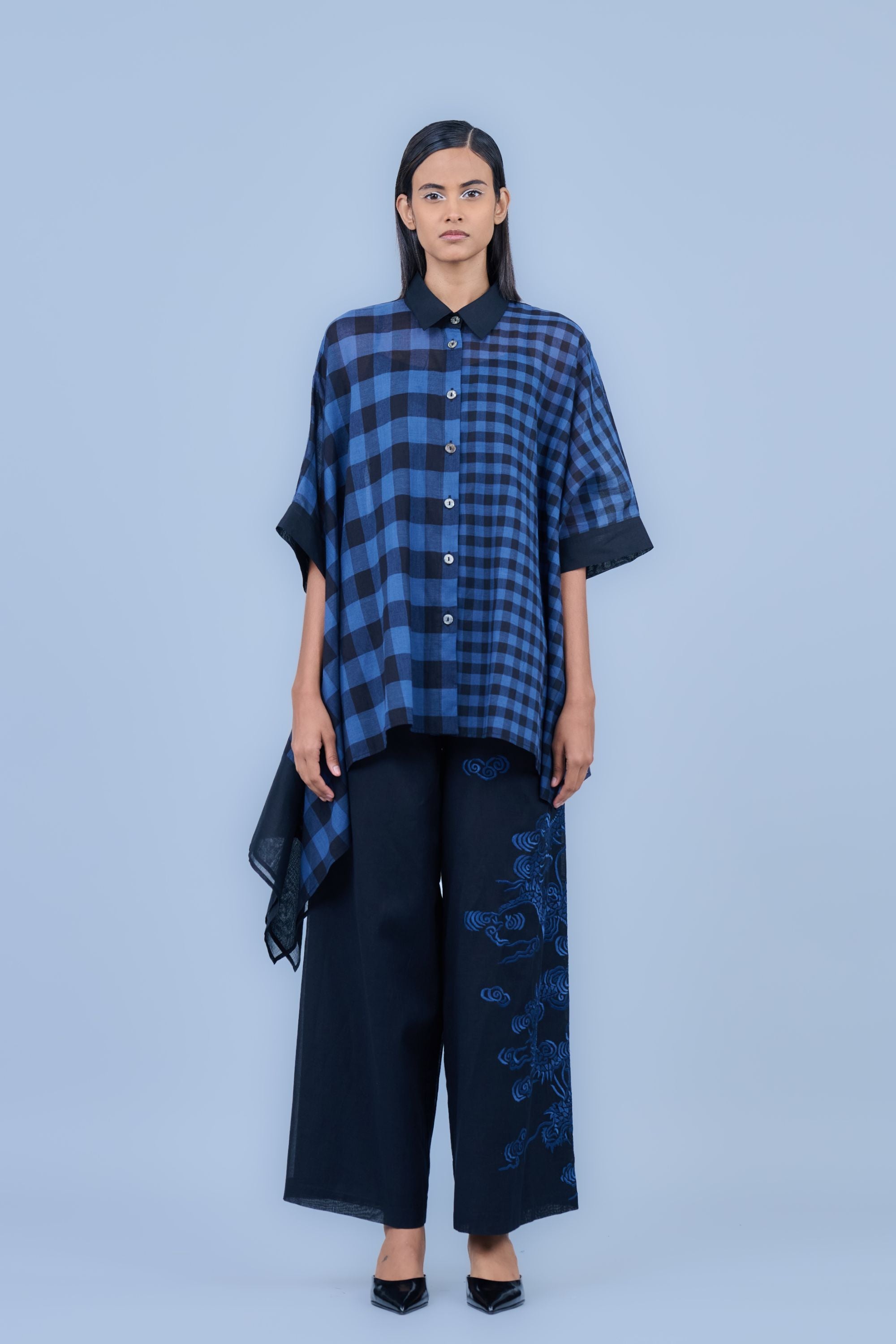 Black Spc Handloom Cotton Pant