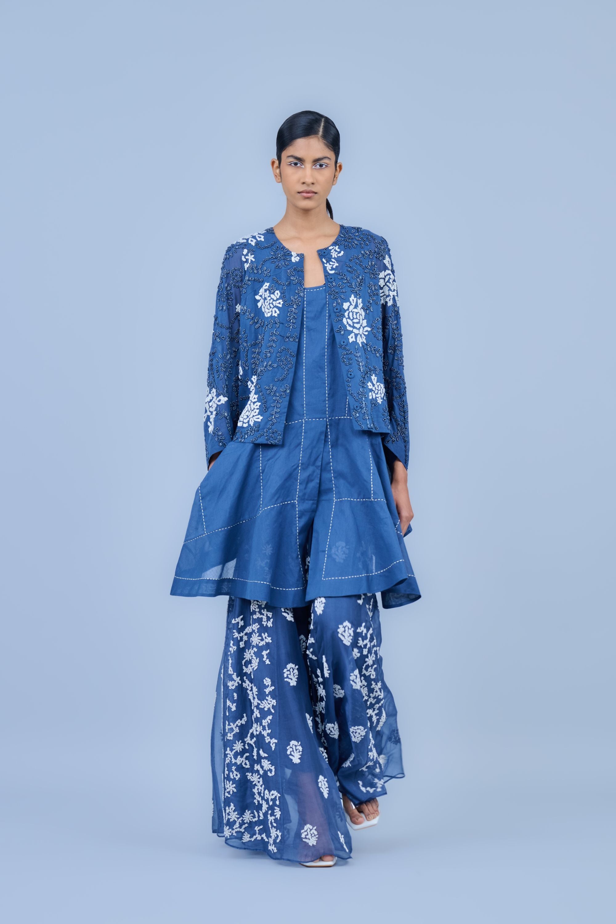 Space Ec Silk Organza Sharara
