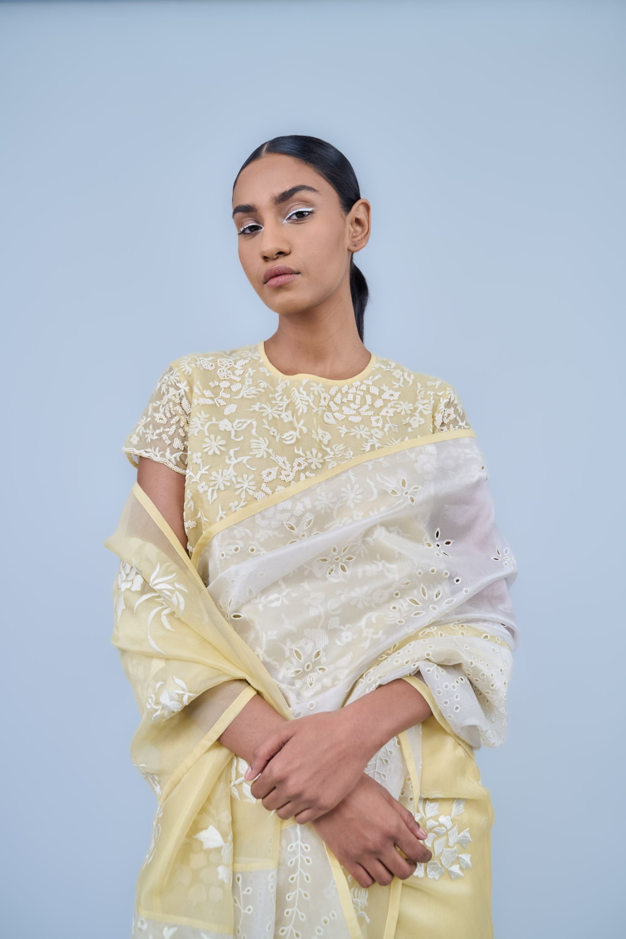 Ice Ec Ec Silk Organza Blouse