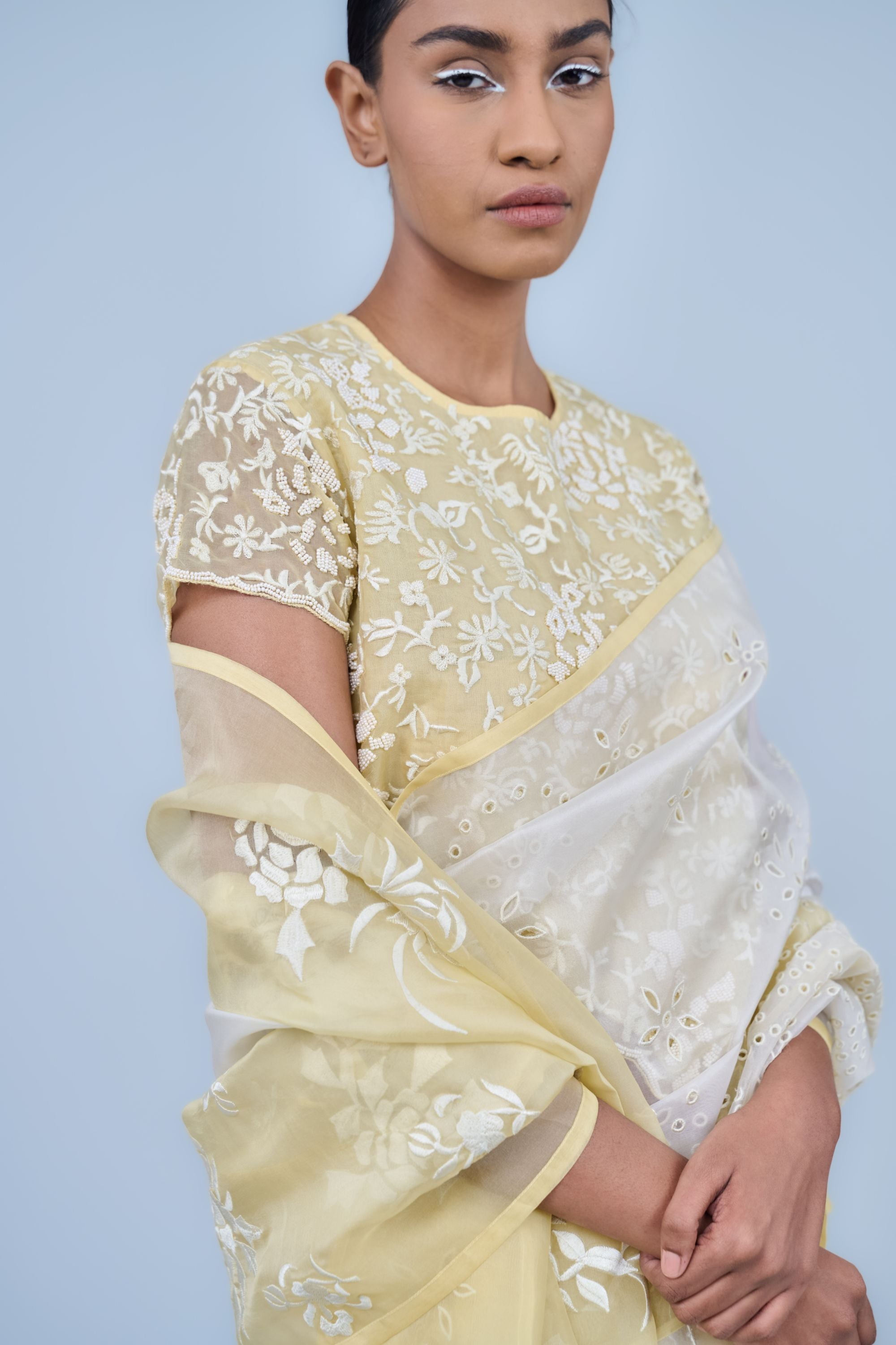 Ice Ec Ec Silk Organza Blouse