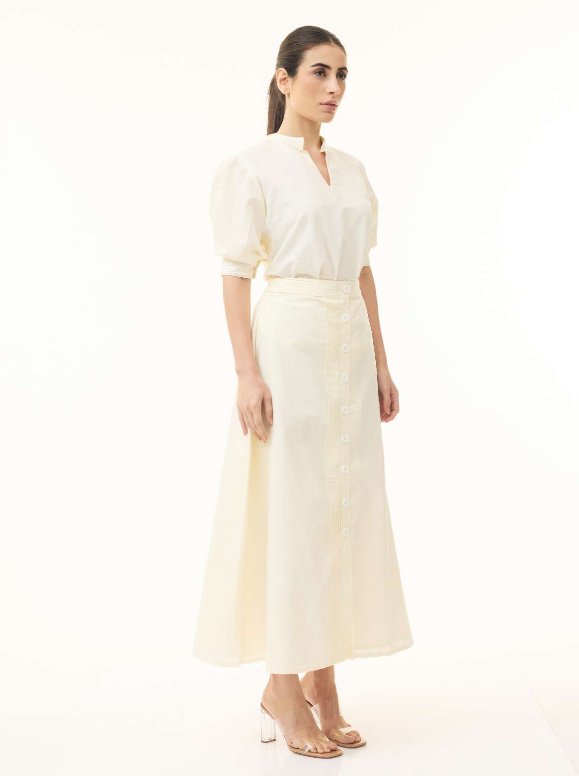 OFFWHITE EMBROIDERED TOP