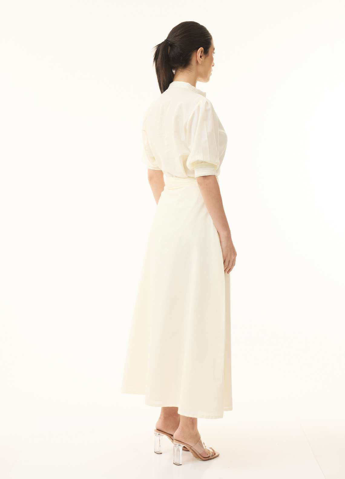 OFFWHITE PLEATED SKIRT