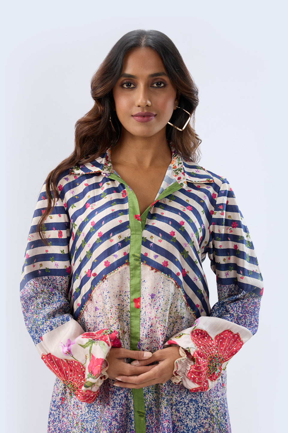 Blossom Blue Striped Co-ord Set