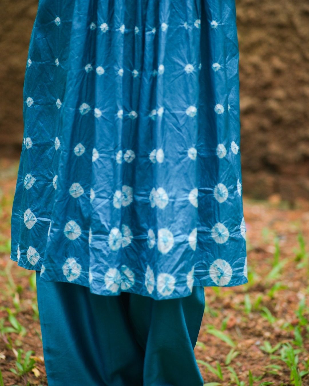 BANDHANI PINTUCK DRESS