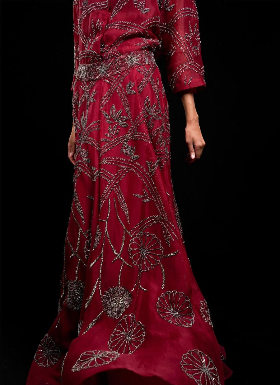 Ruby SLV Silk Organza Skirt