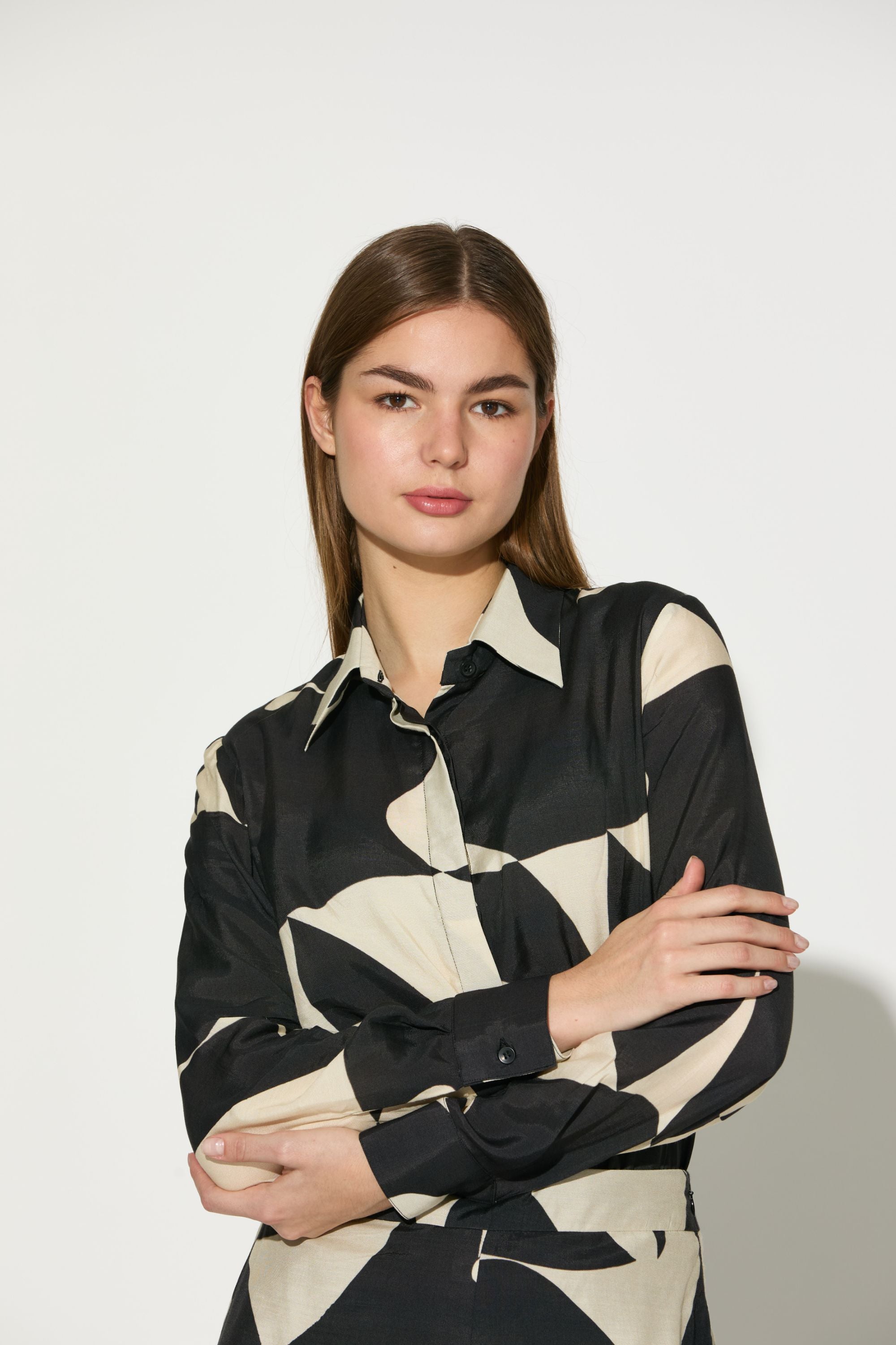 Black And White Abstract Shirt