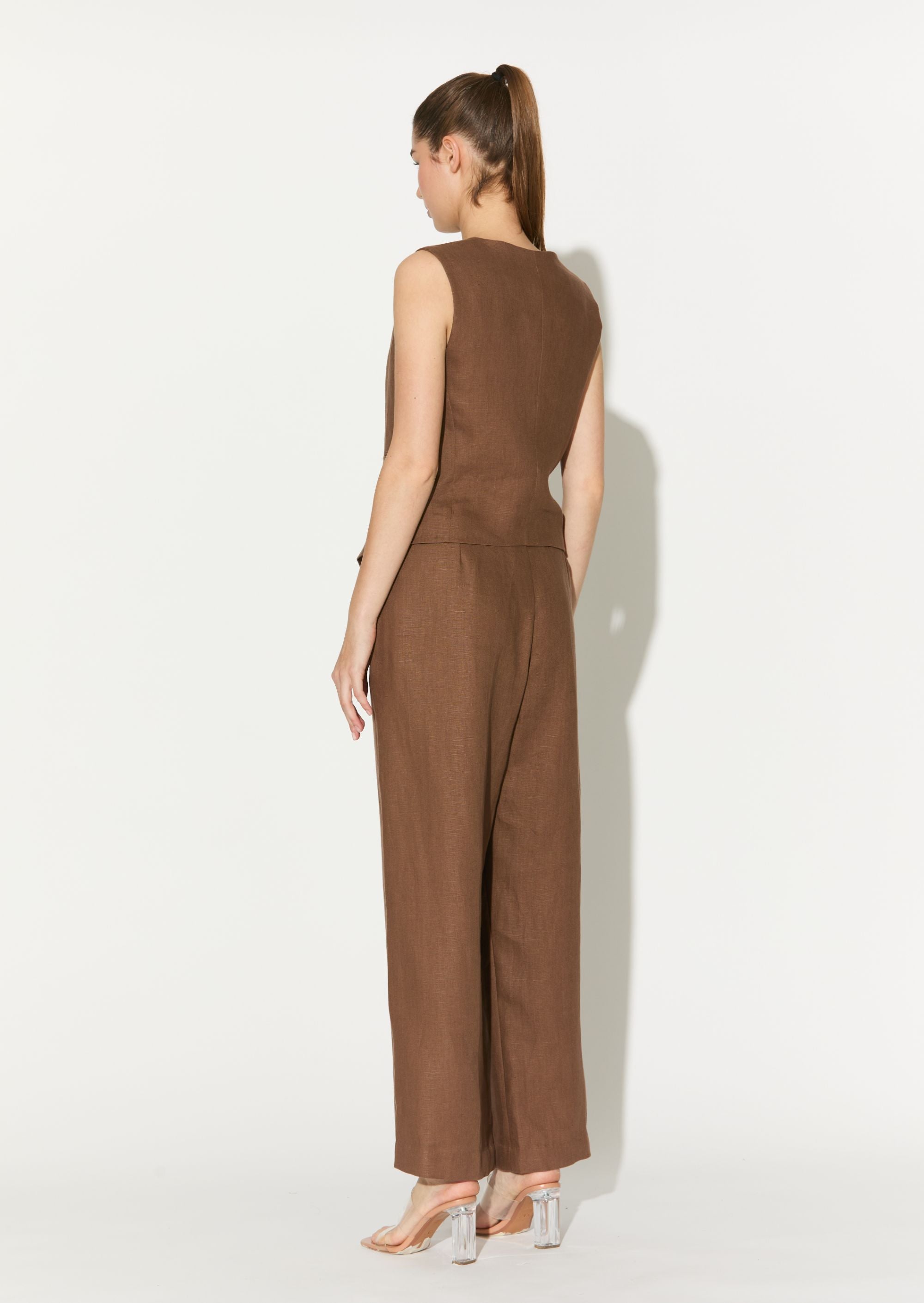 Brown Plain Waistcoat