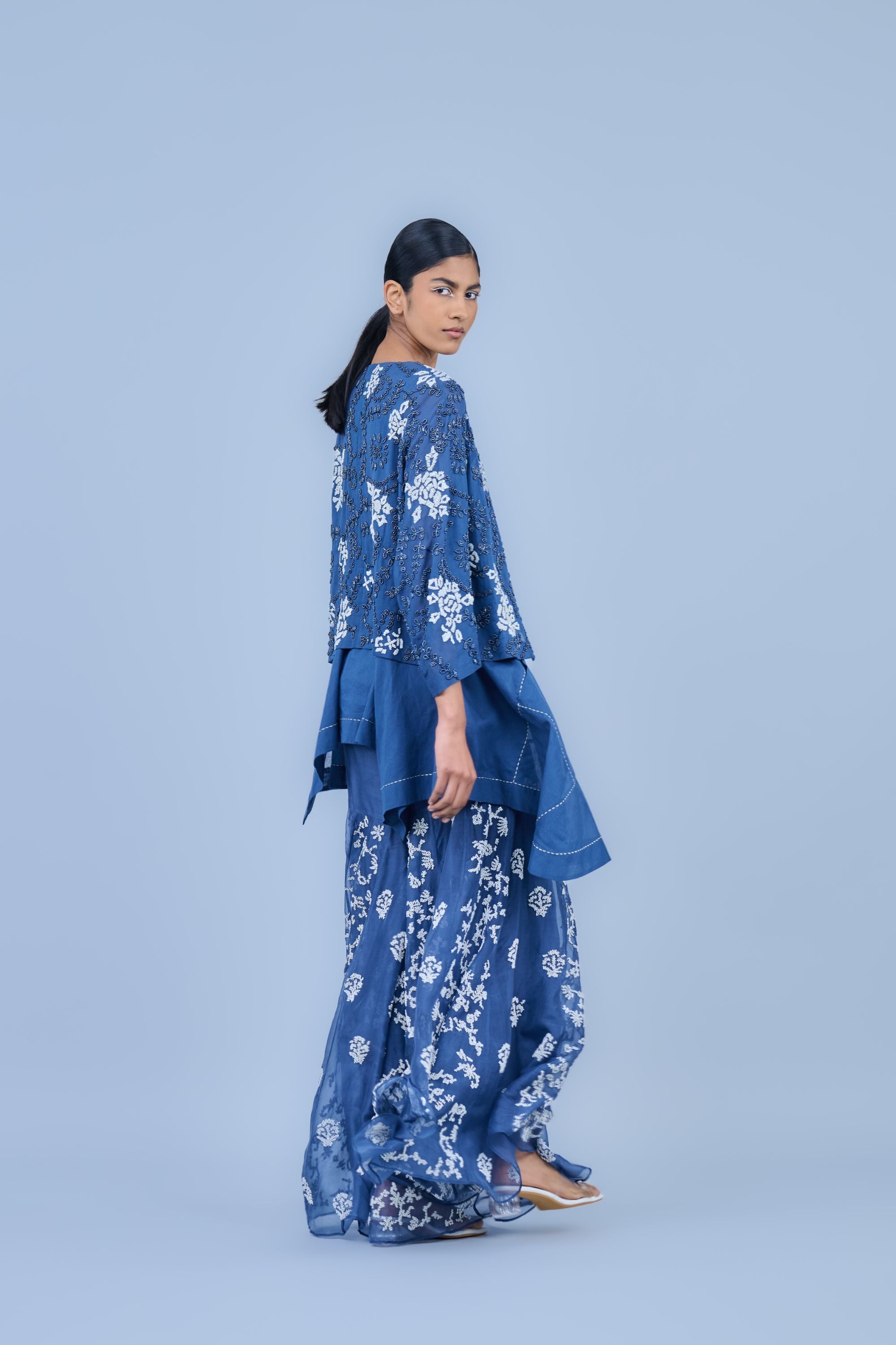 Space Ec Silk Organza Sharara