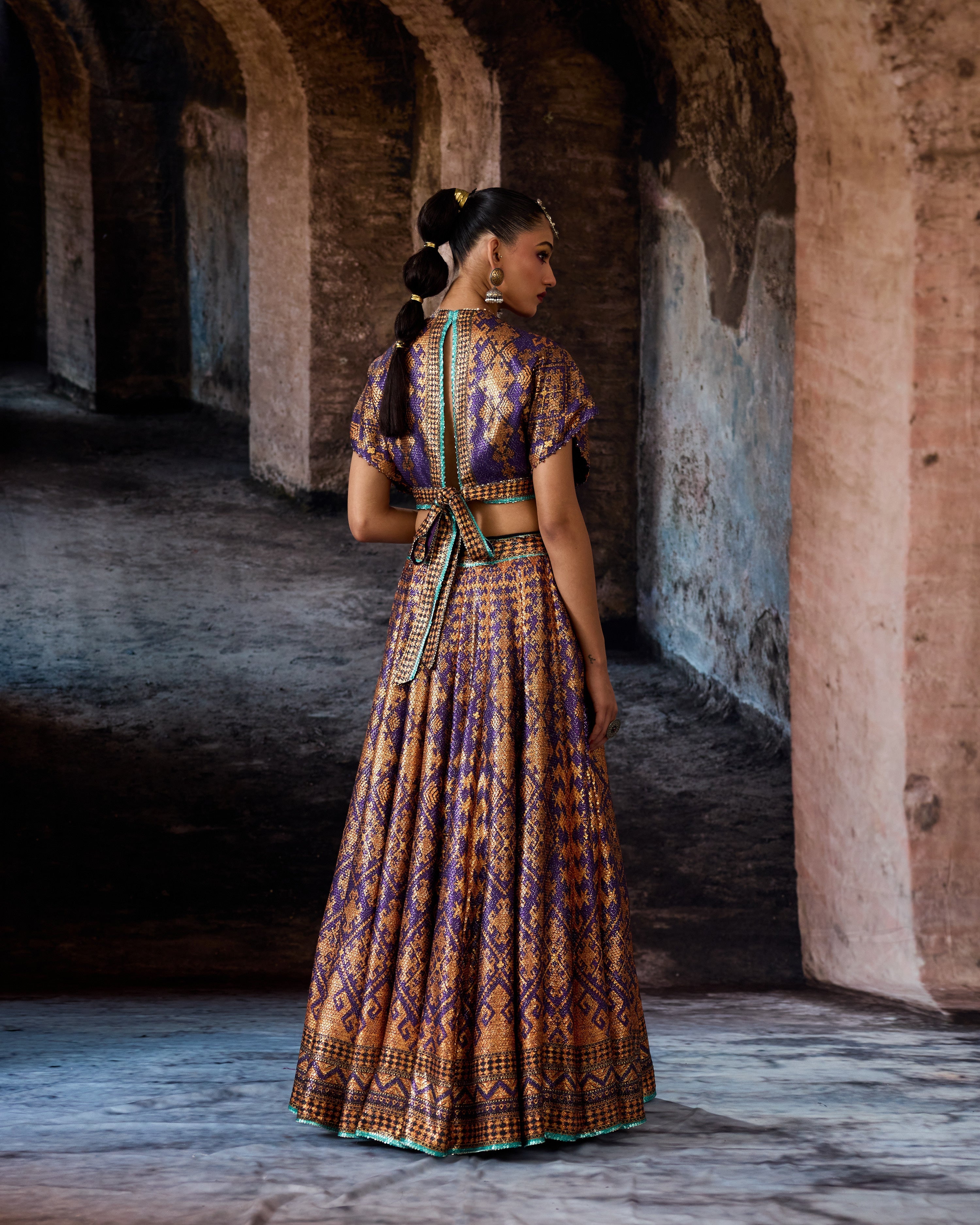 Bethari : Neerja/Leela - Purple/Copper