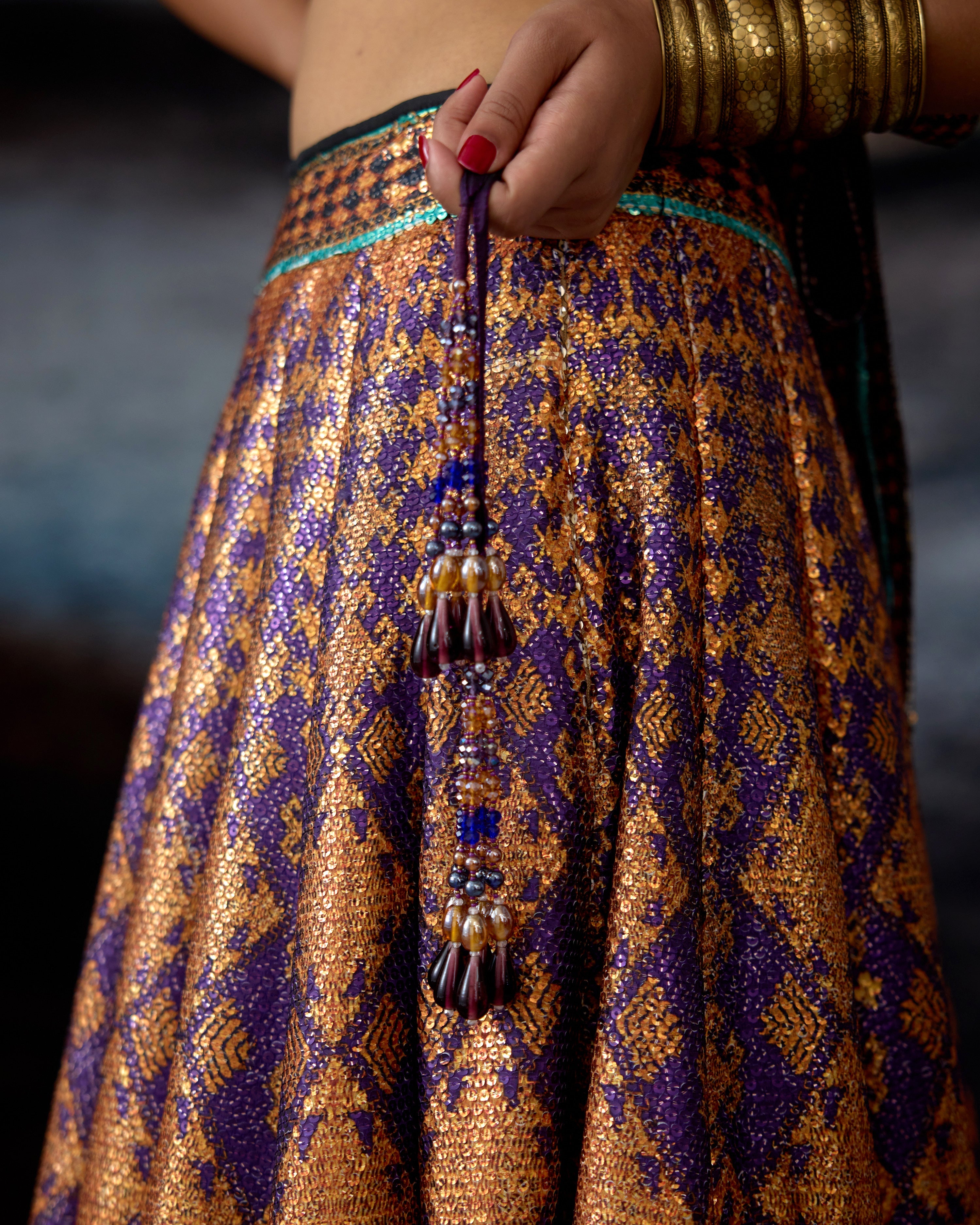 Bethari : Neerja/Leela - Purple/Copper