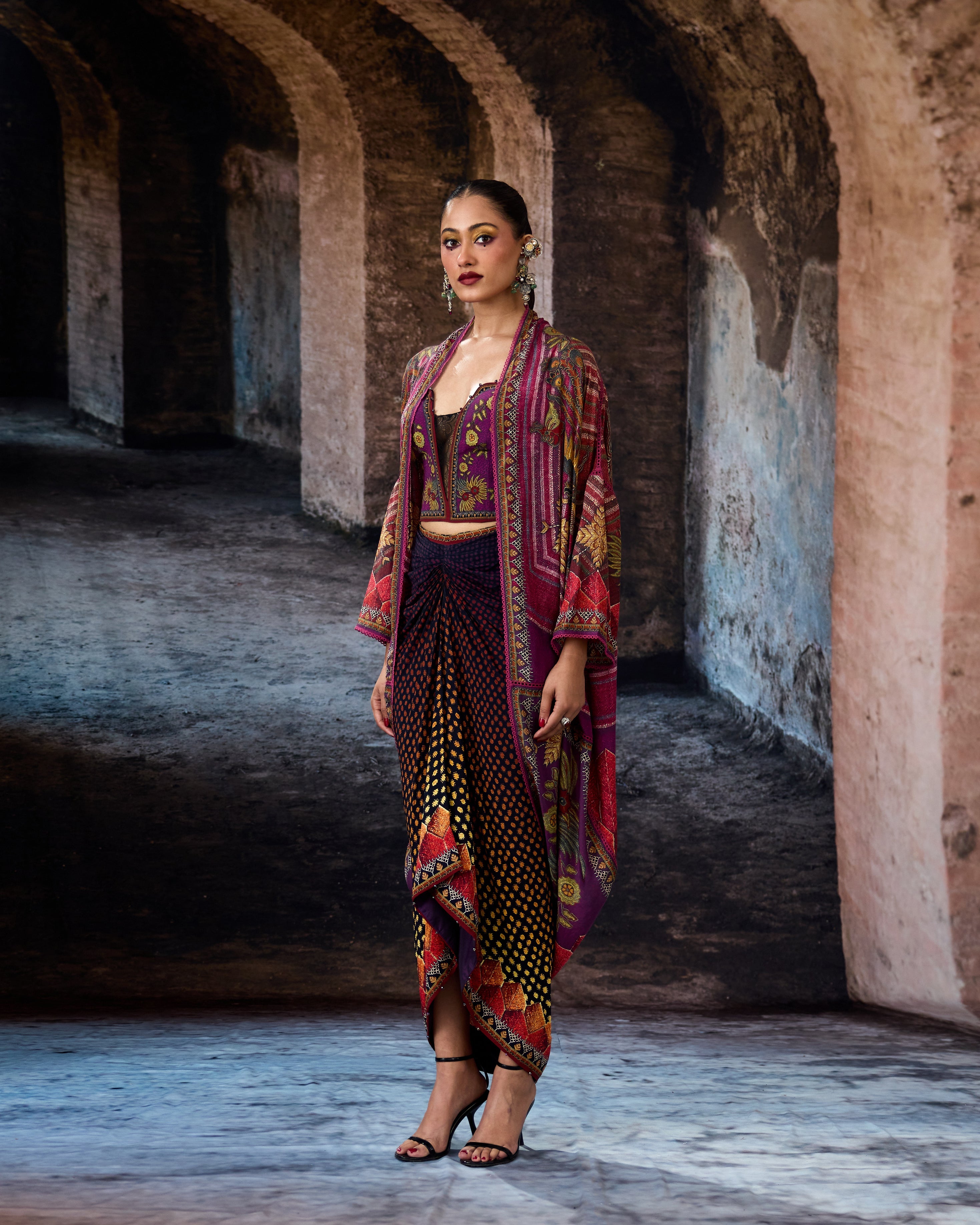 Bethari : Jannat/Corset/Draupati - Plum/Gold