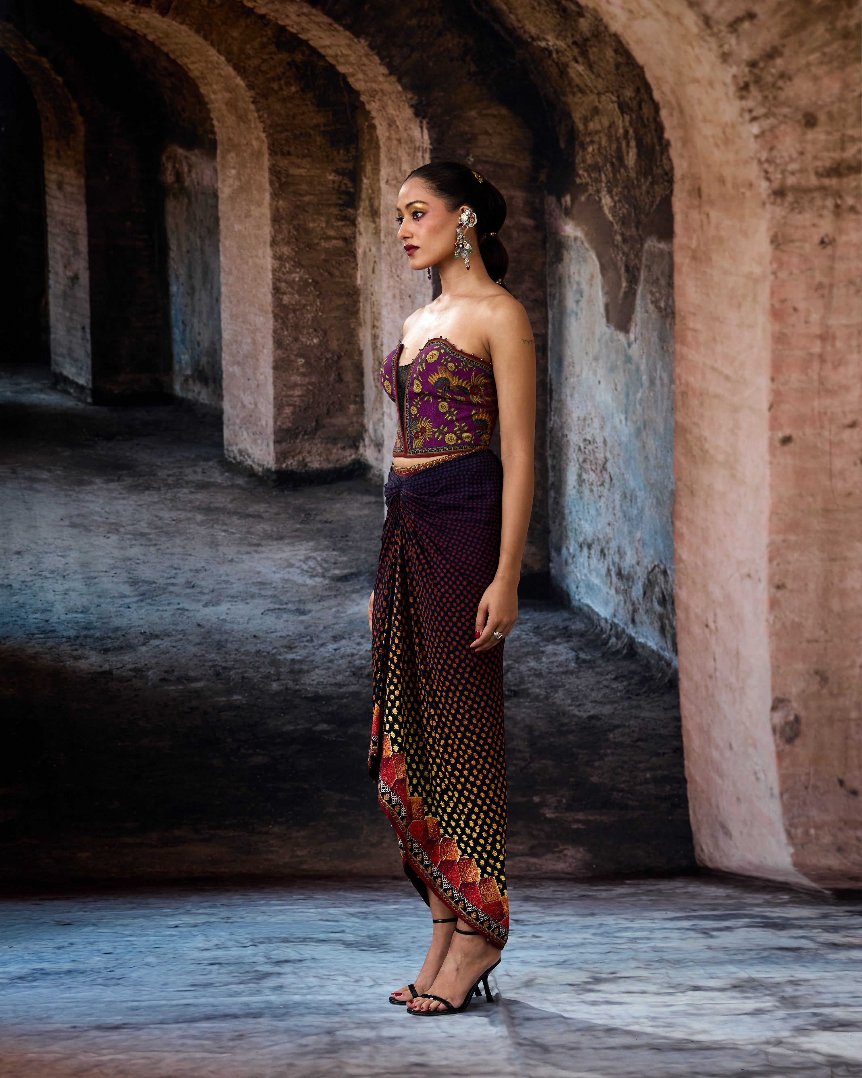 Bethari : Jannat/Corset/Draupati - Plum/Gold