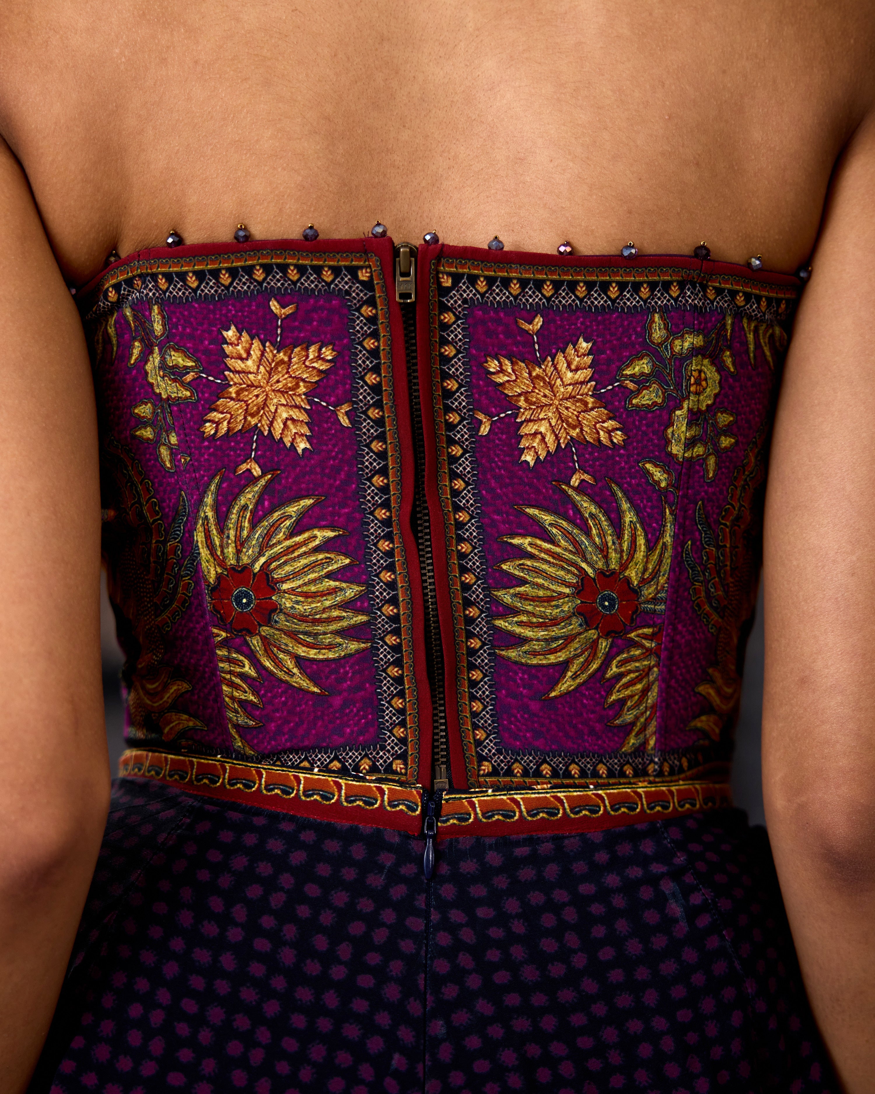 Bethari : Jannat/Corset/Draupati - Plum/Gold