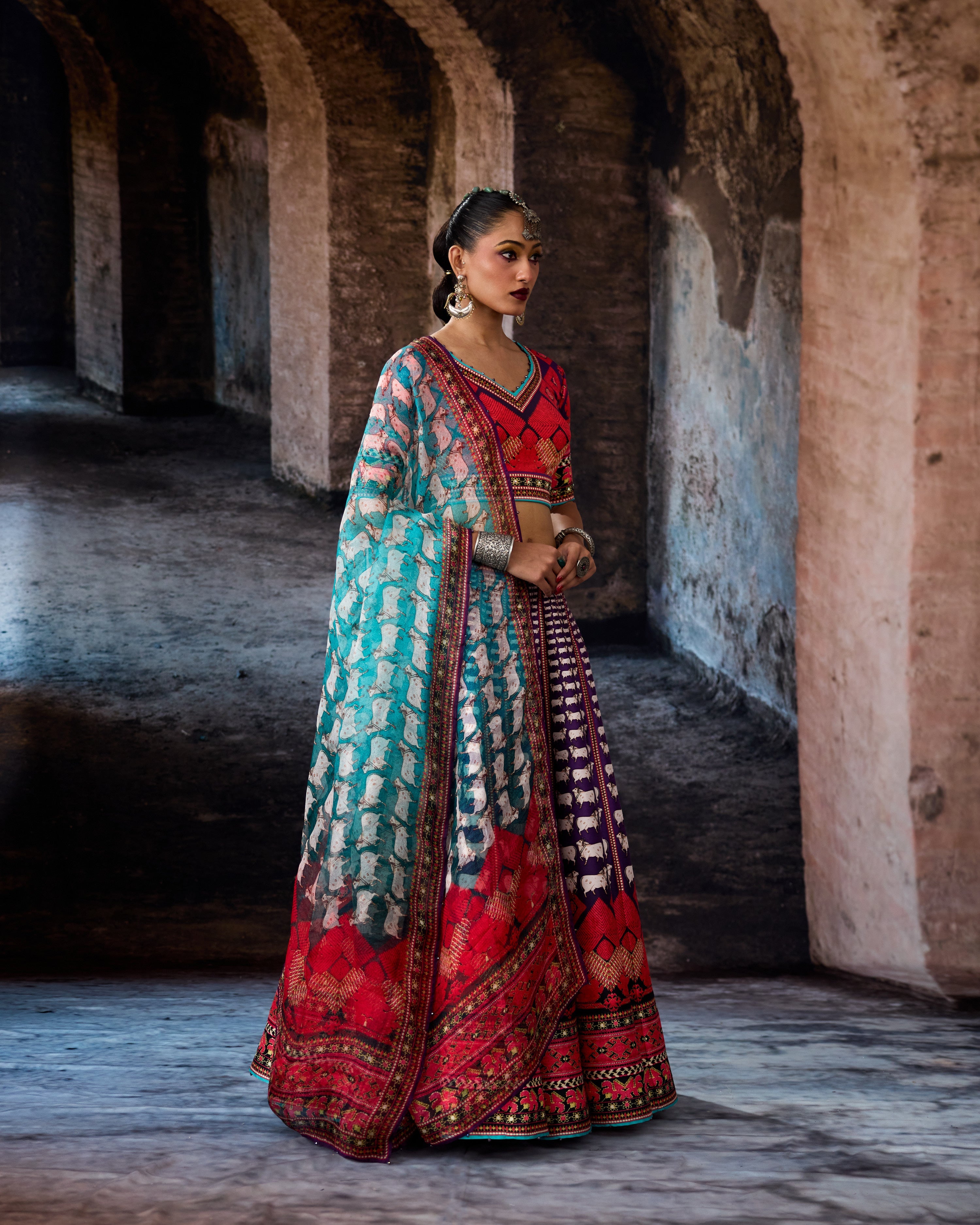 Bethari : Leela - Purple/Turquoise