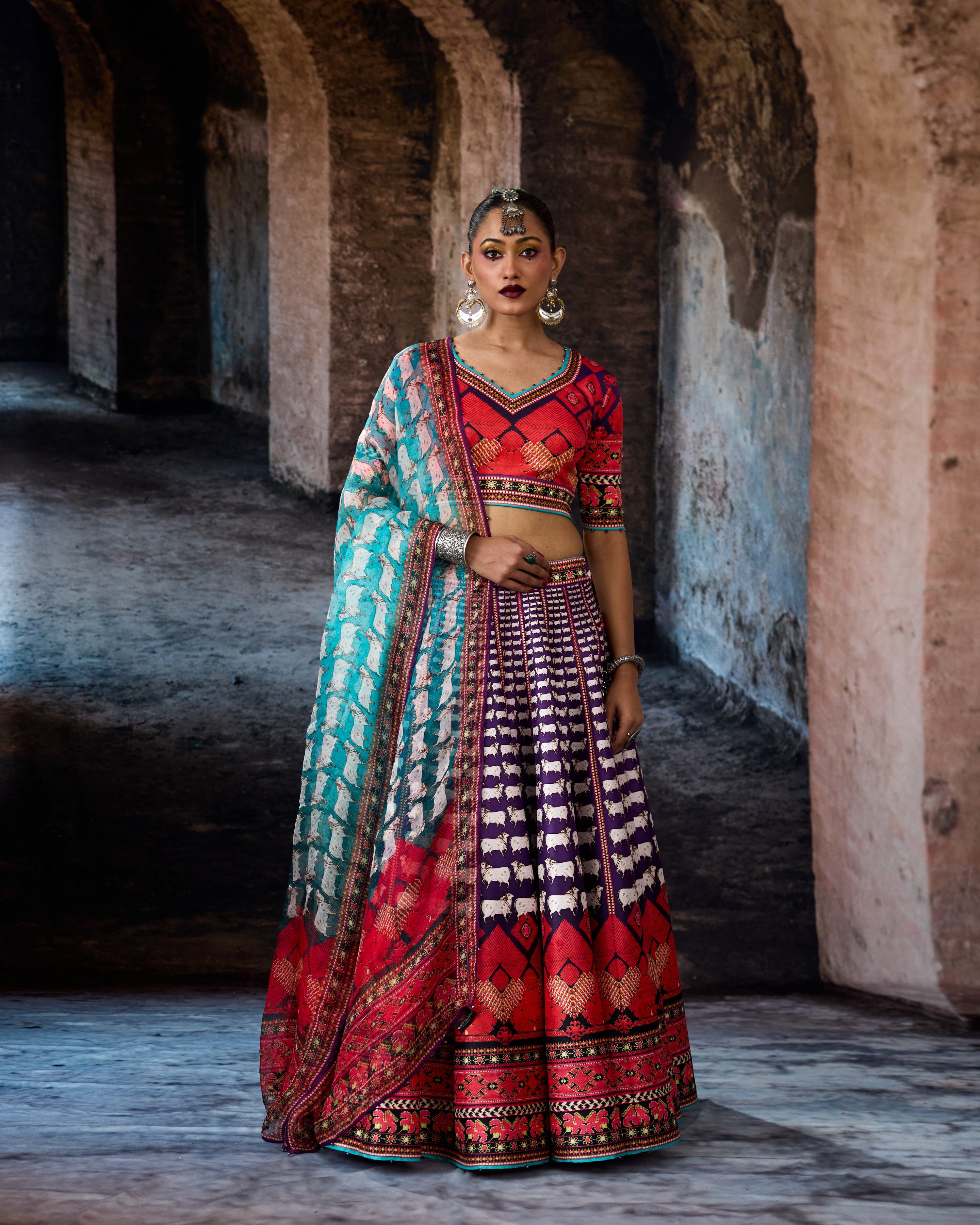 Bethari : Leela - Purple/Turquoise