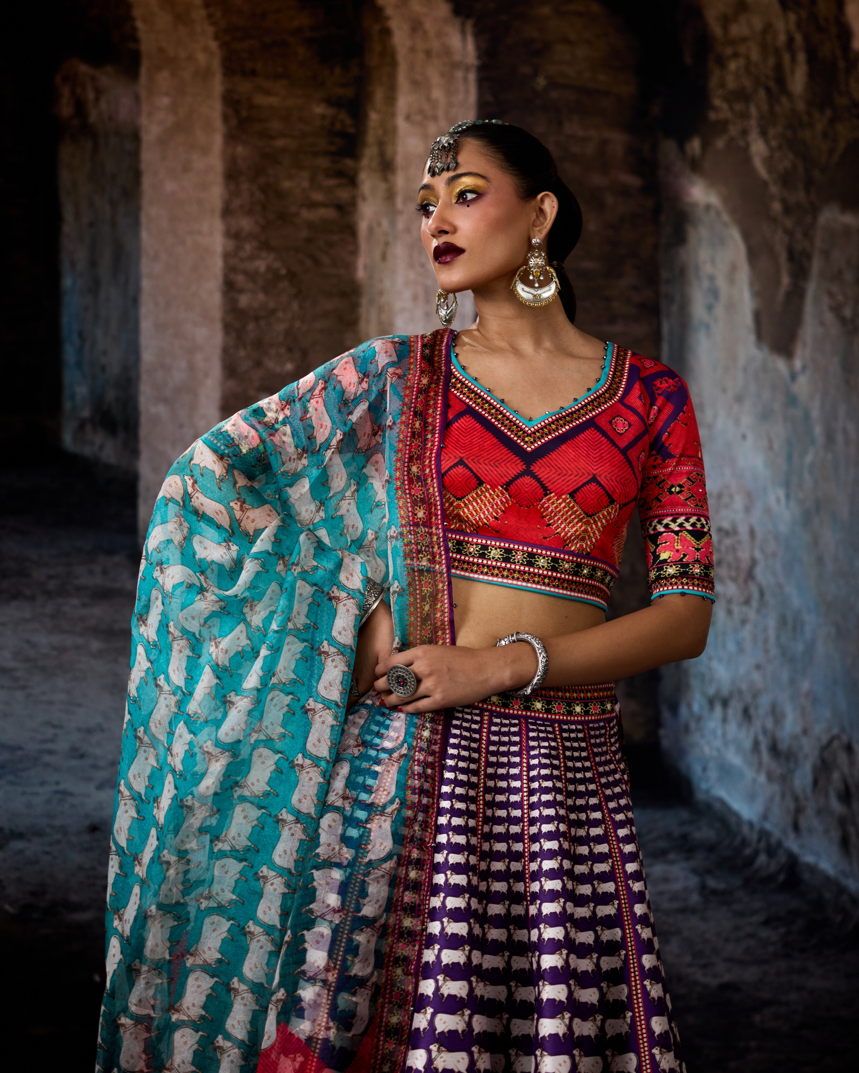 Bethari : Leela - Purple/Turquoise