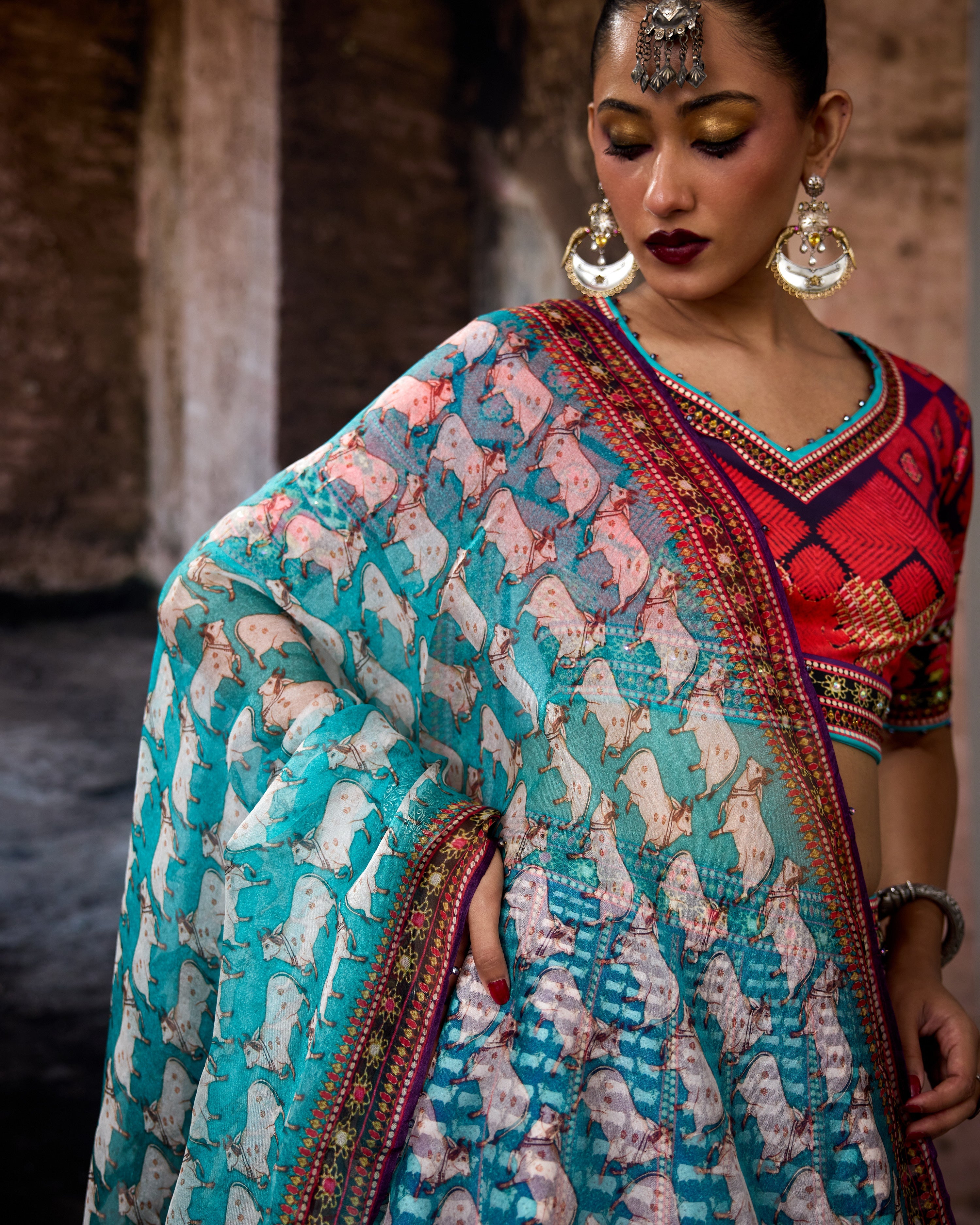 Bethari : Leela - Purple/Turquoise