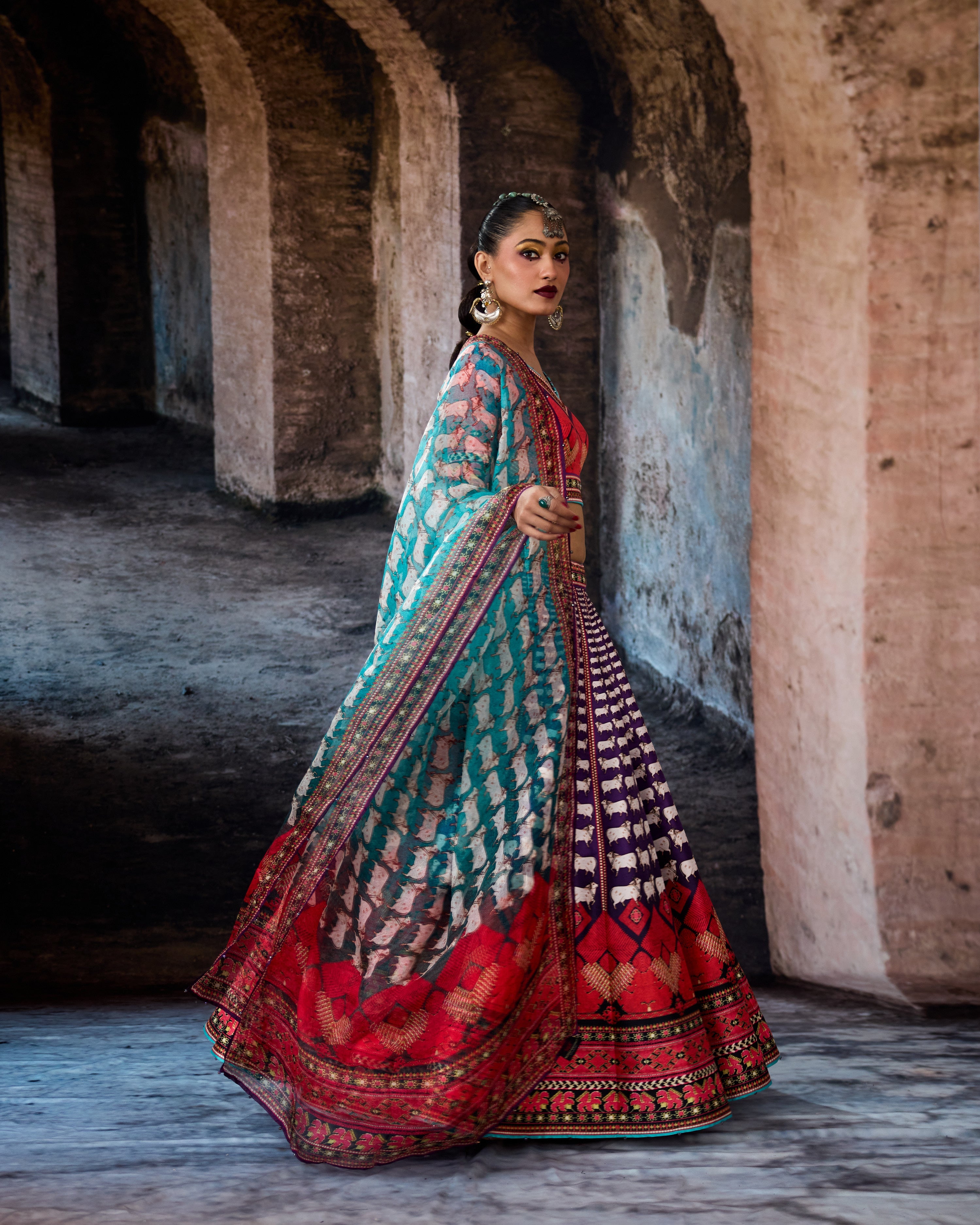 Bethari : Leela - Purple/Turquoise