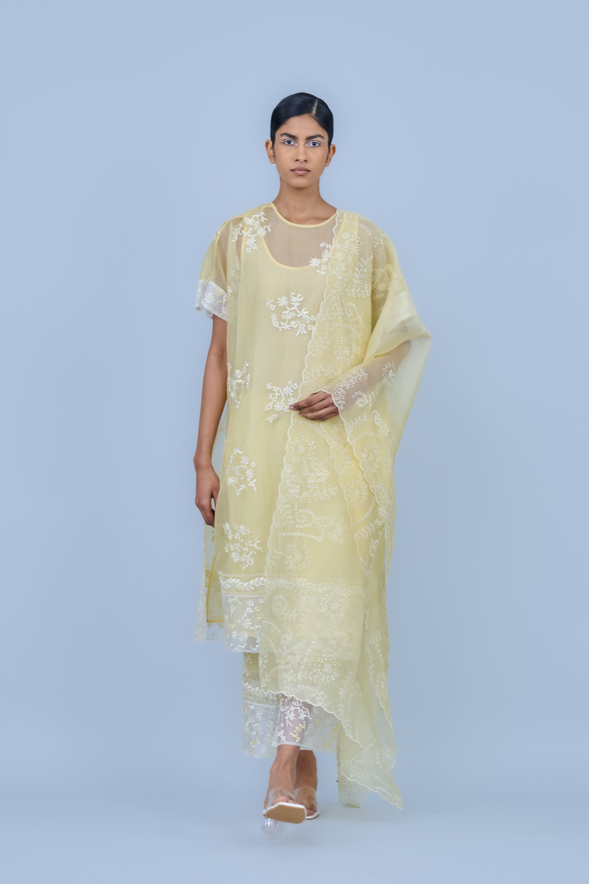 Sun Ec Silk Organza Kurta