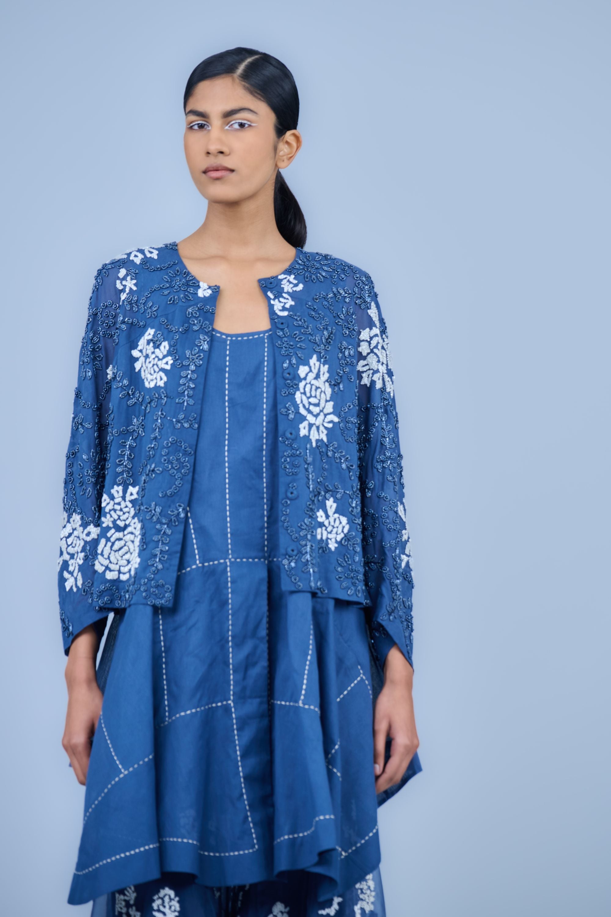 Space Ec Silk Organza Sharara
