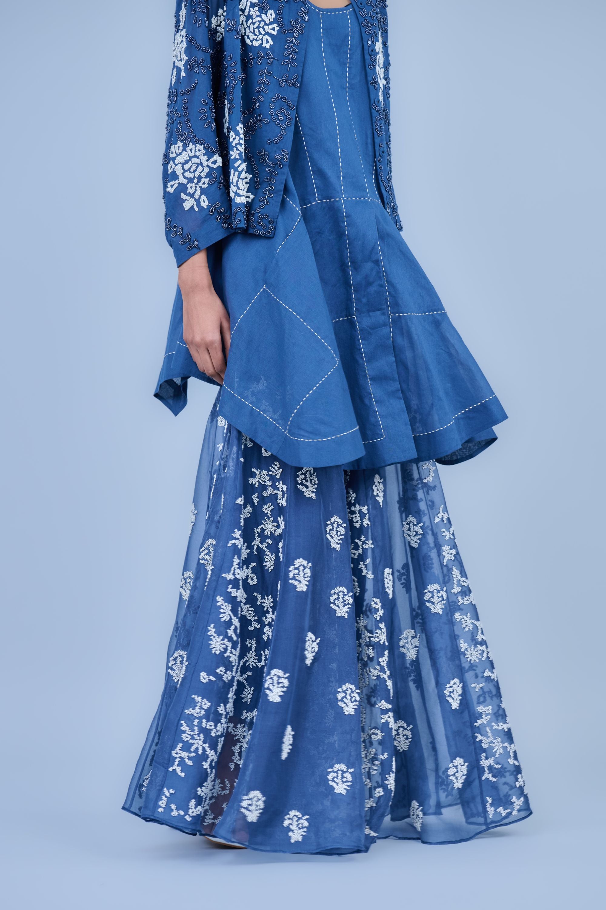 Space Ec Silk Organza Sharara
