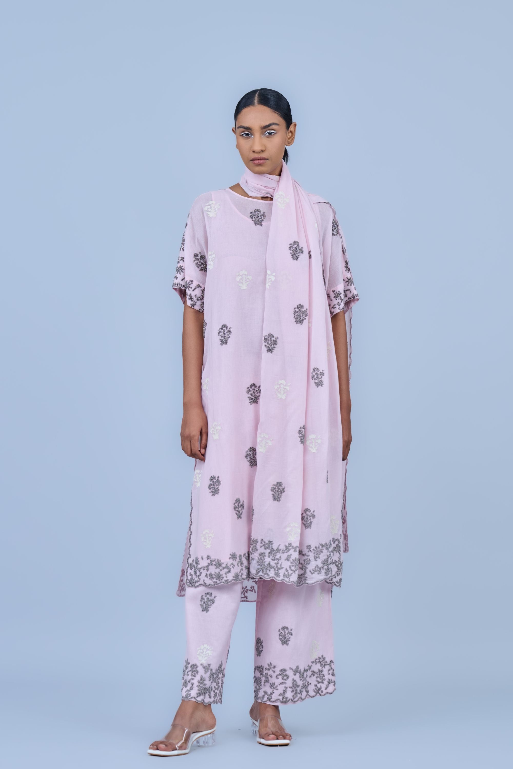 Powder Ec Slv Handloom Cotton Pant