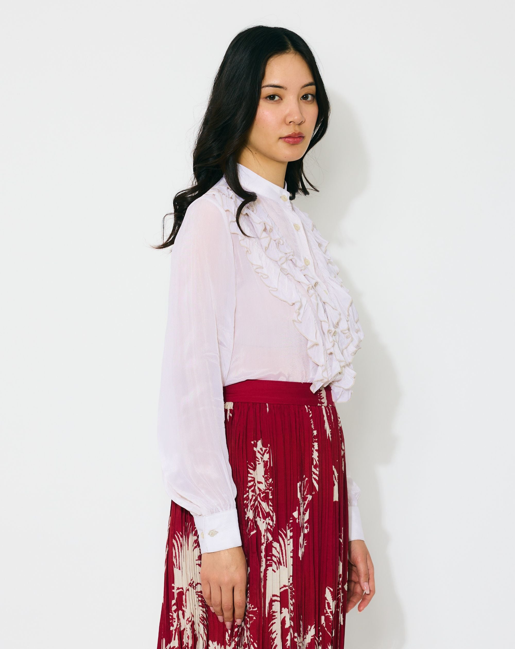 IVORY FRILL TOP