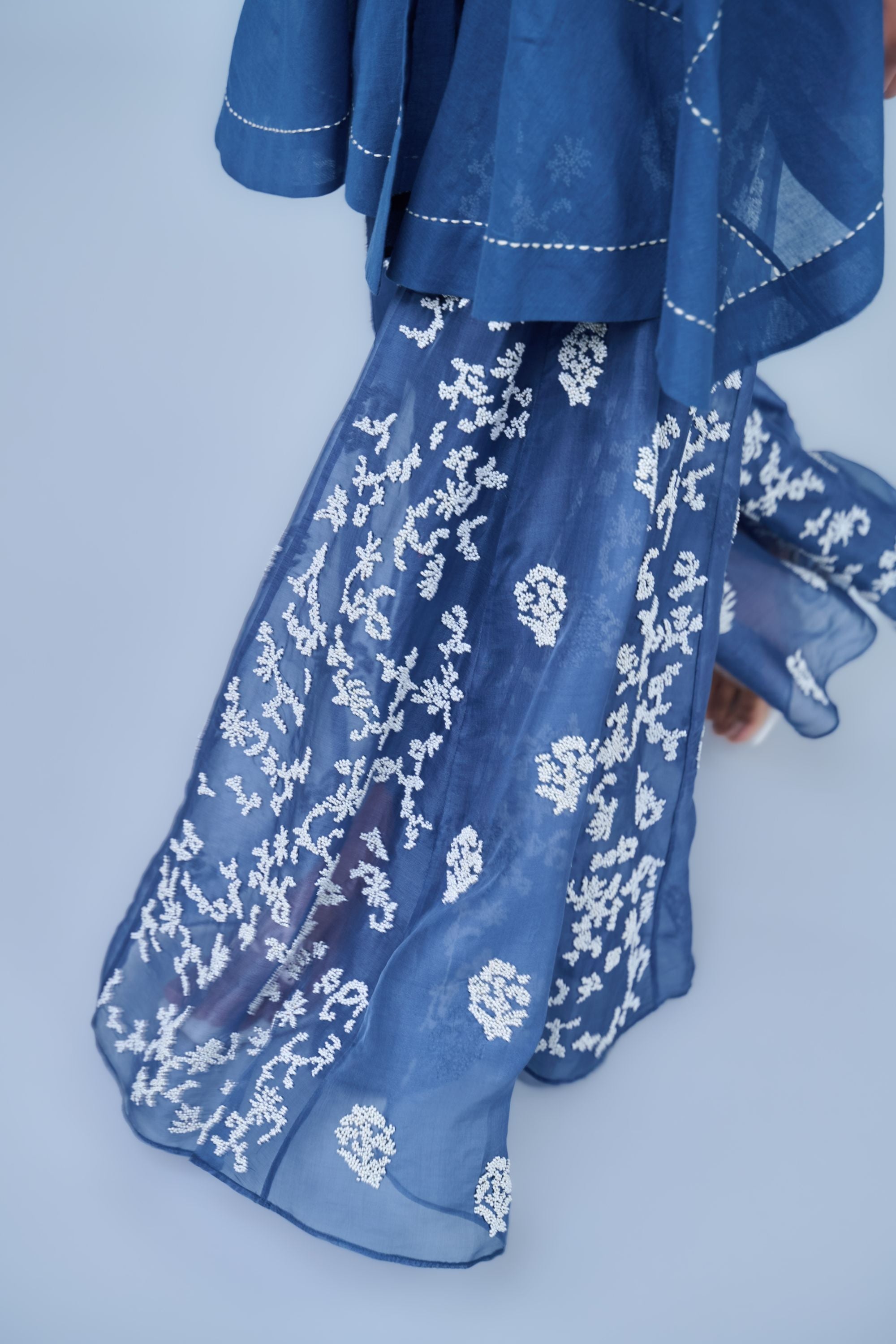 Space Ec Silk Organza Sharara