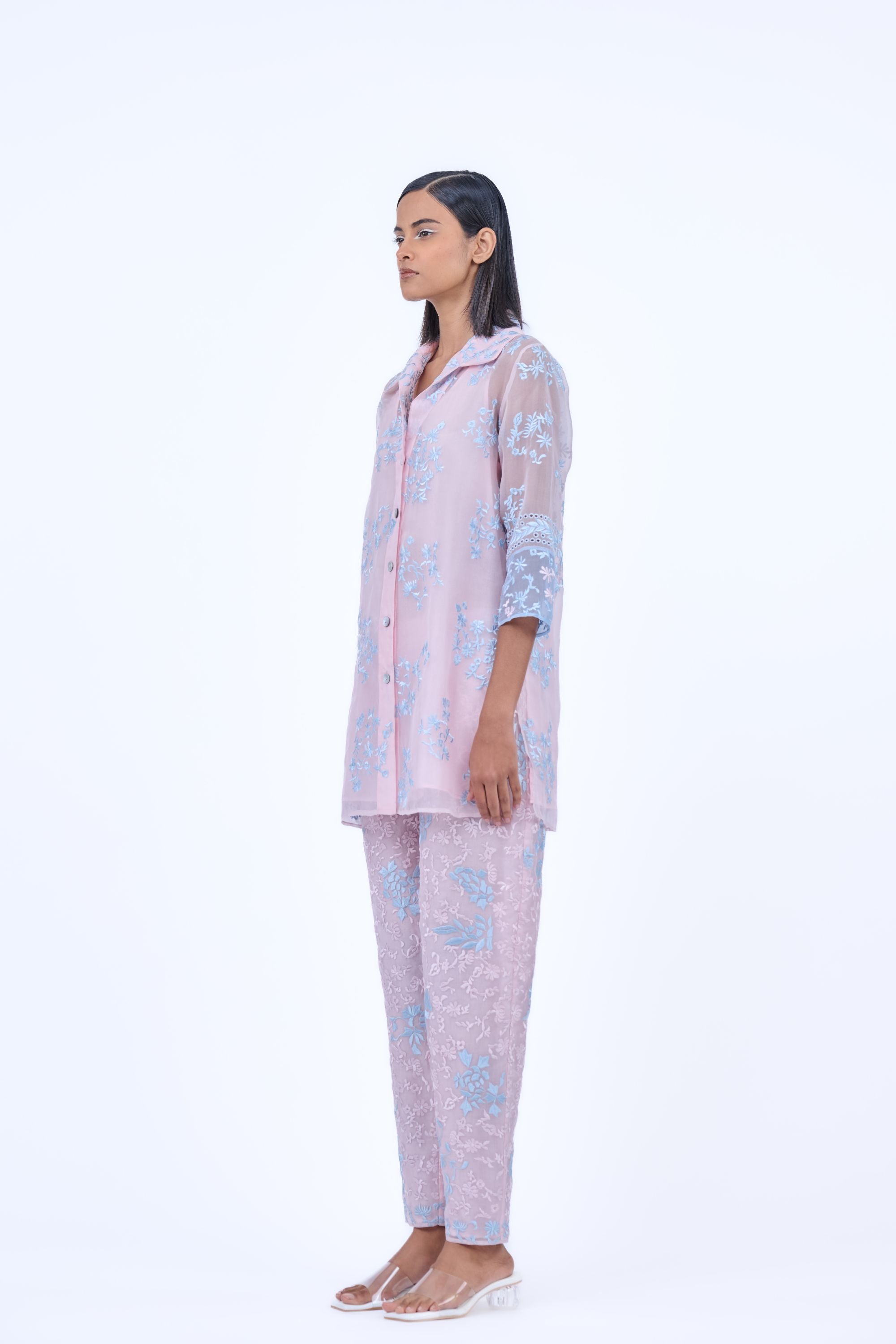 Powder Pow Ice Silk Organza Pant
