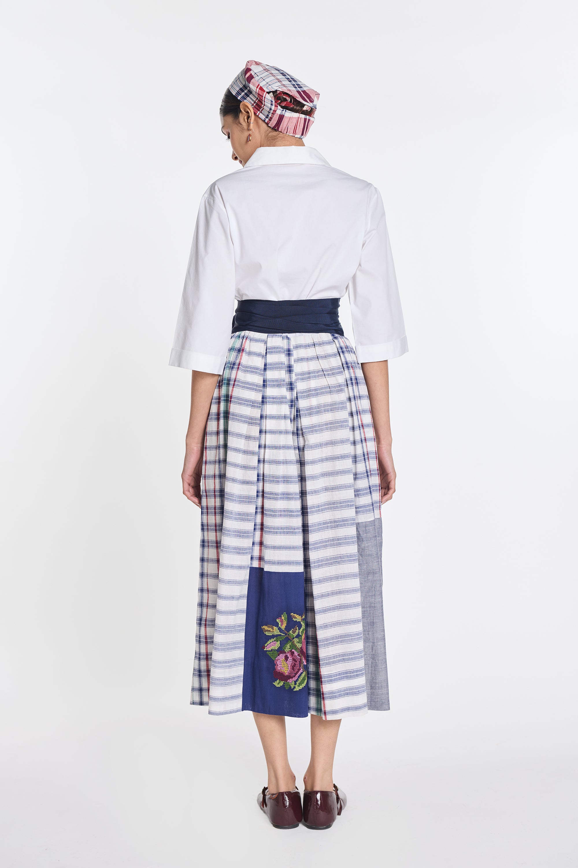 Ivy Patchwork Wrap Dress