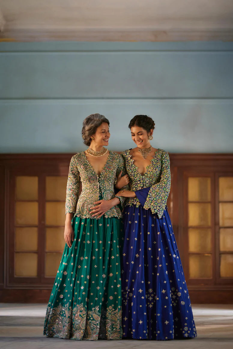 Rama Green Alka Jacket Set