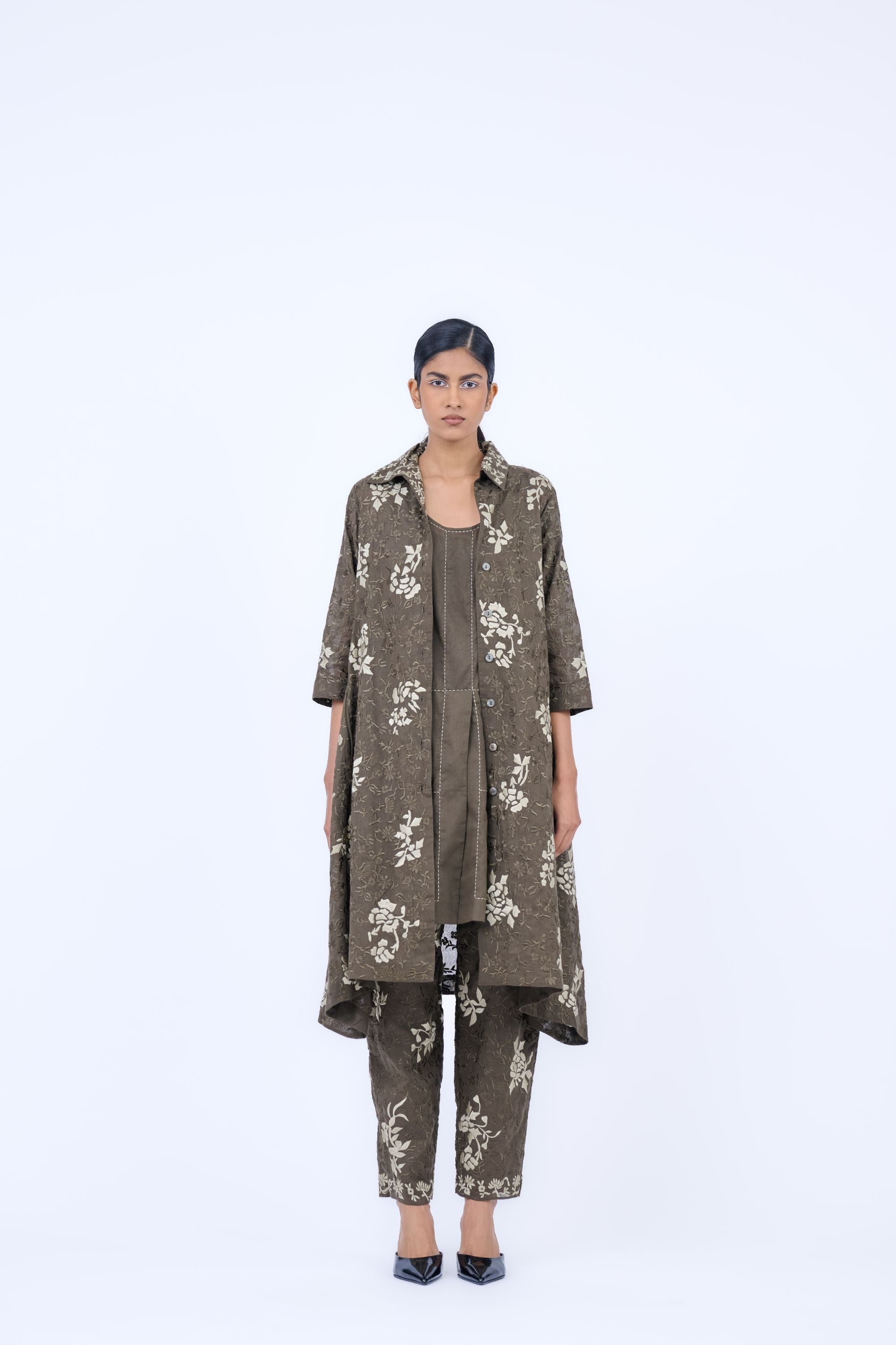 Khaki Nat Handloom Cotton Tank